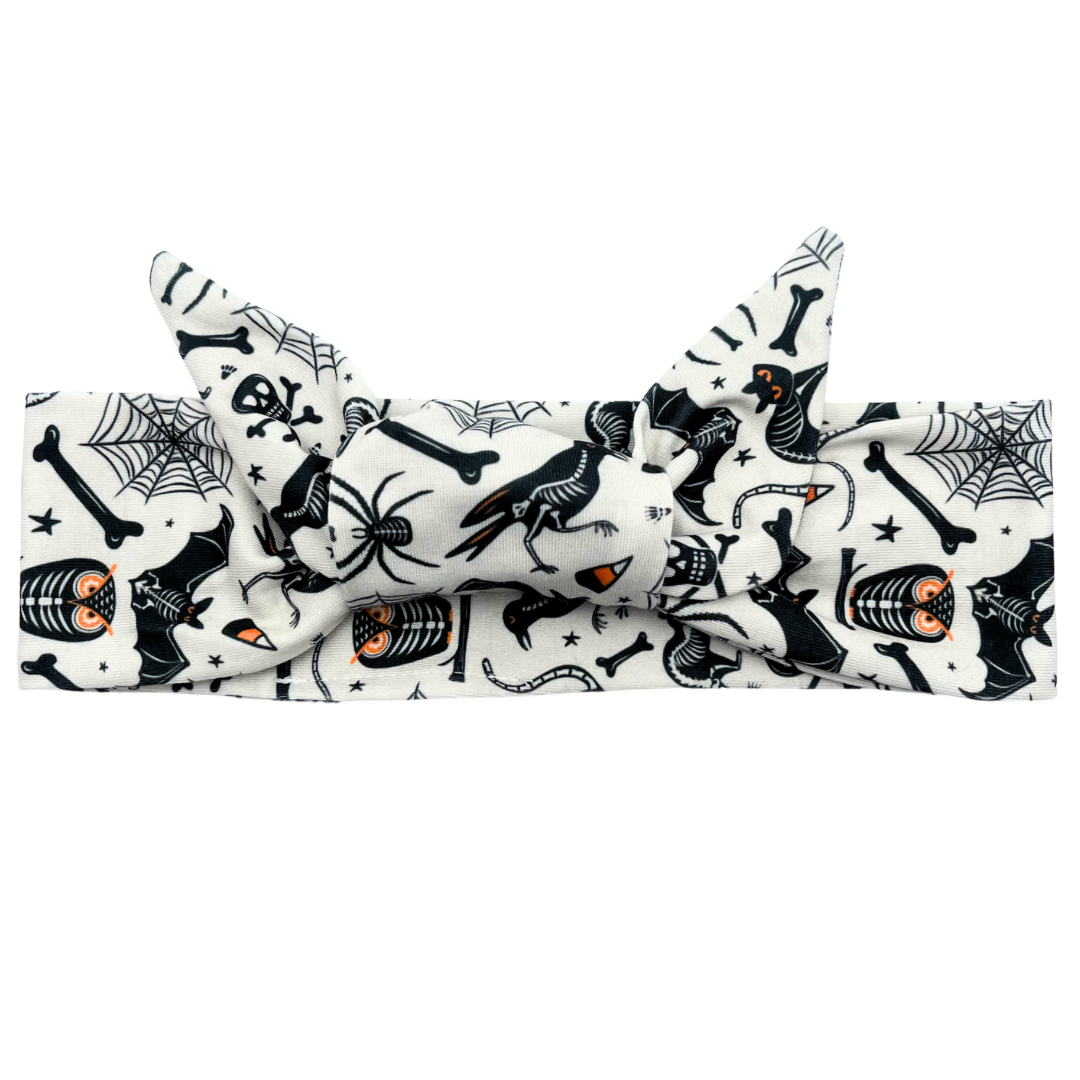 Halloween Critters Adjustable Tie Headband