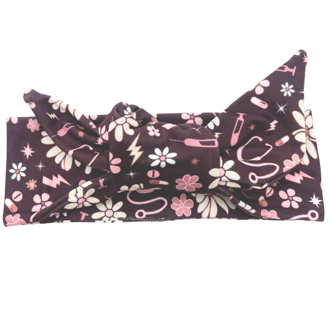 Floral Healthcare - Nutshell Adjustable Tie Headband
