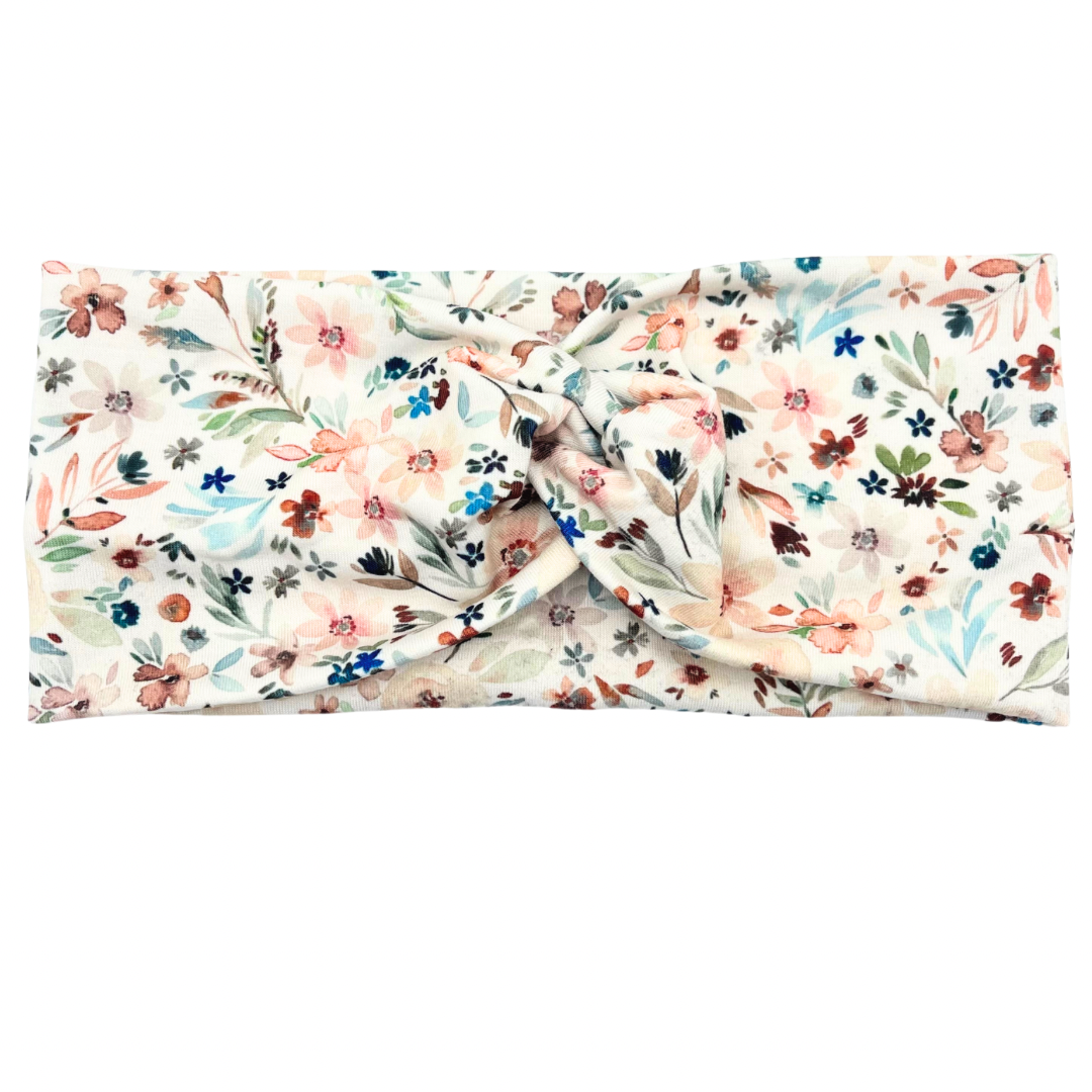 Autumn Floral - White Headband