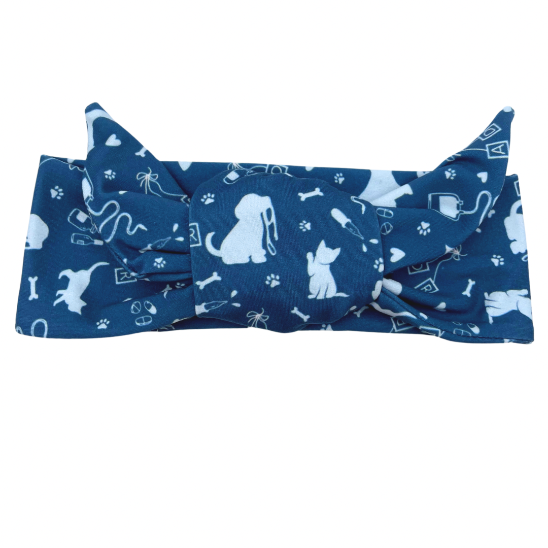 Vet Essentials ADR - Blue Adjustable Tie Headband