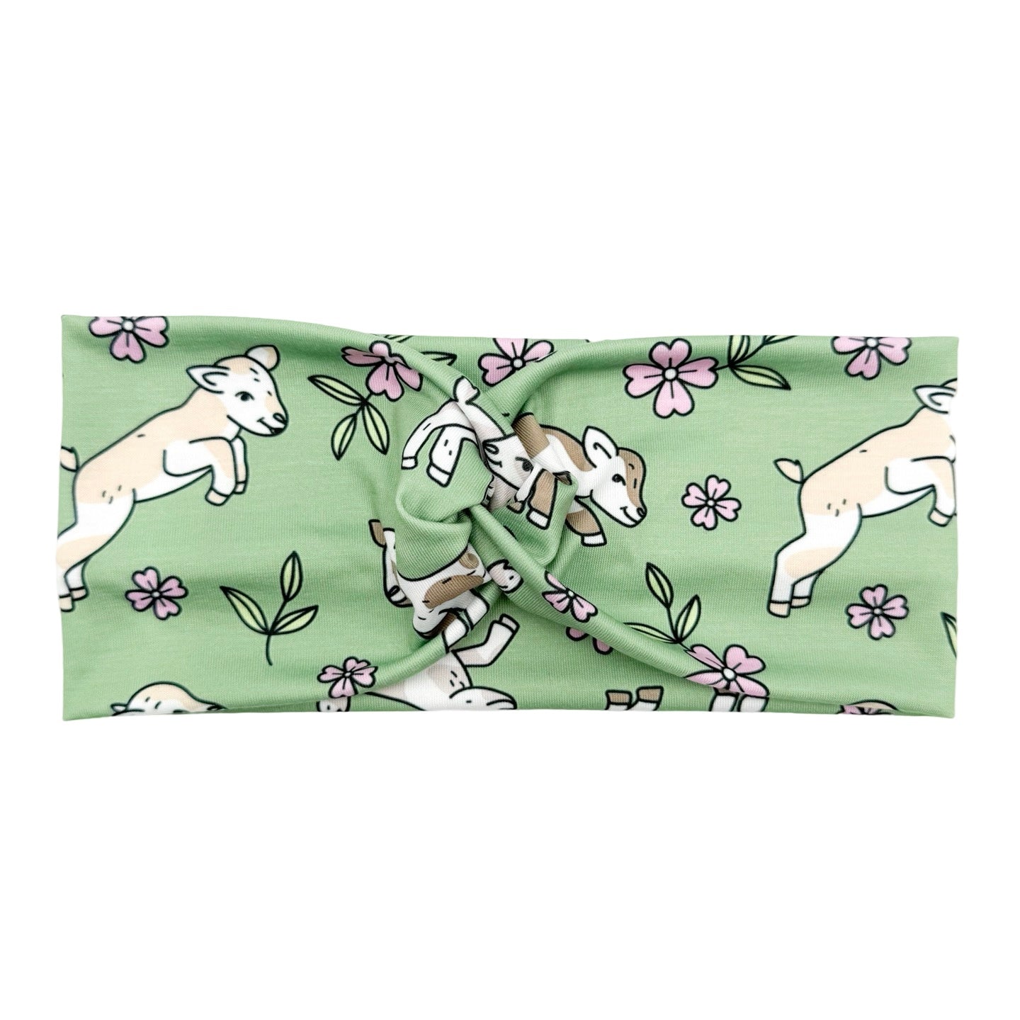 Little Goats - Green Headband