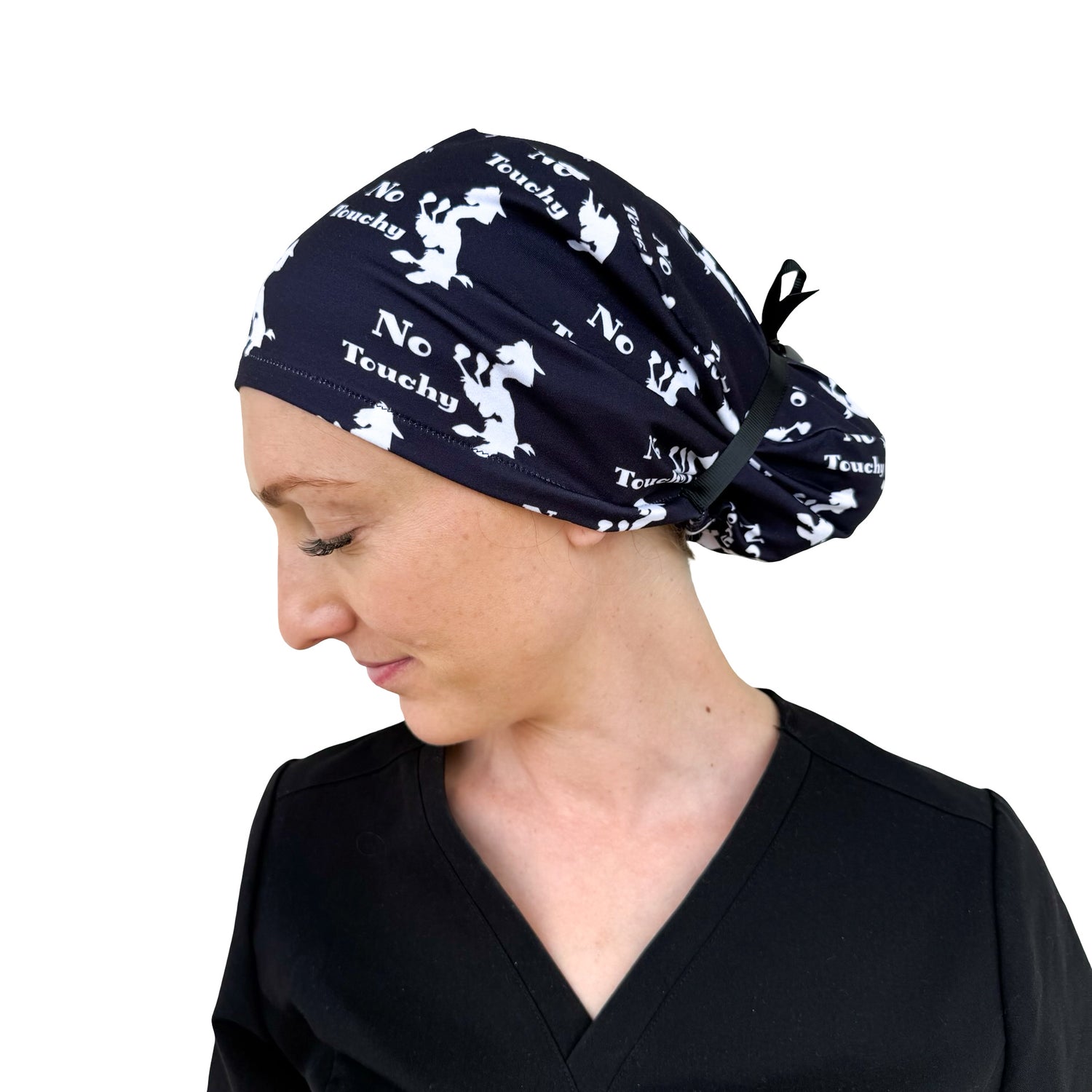 No Touchy - Soft Ponytail Scrub Cap