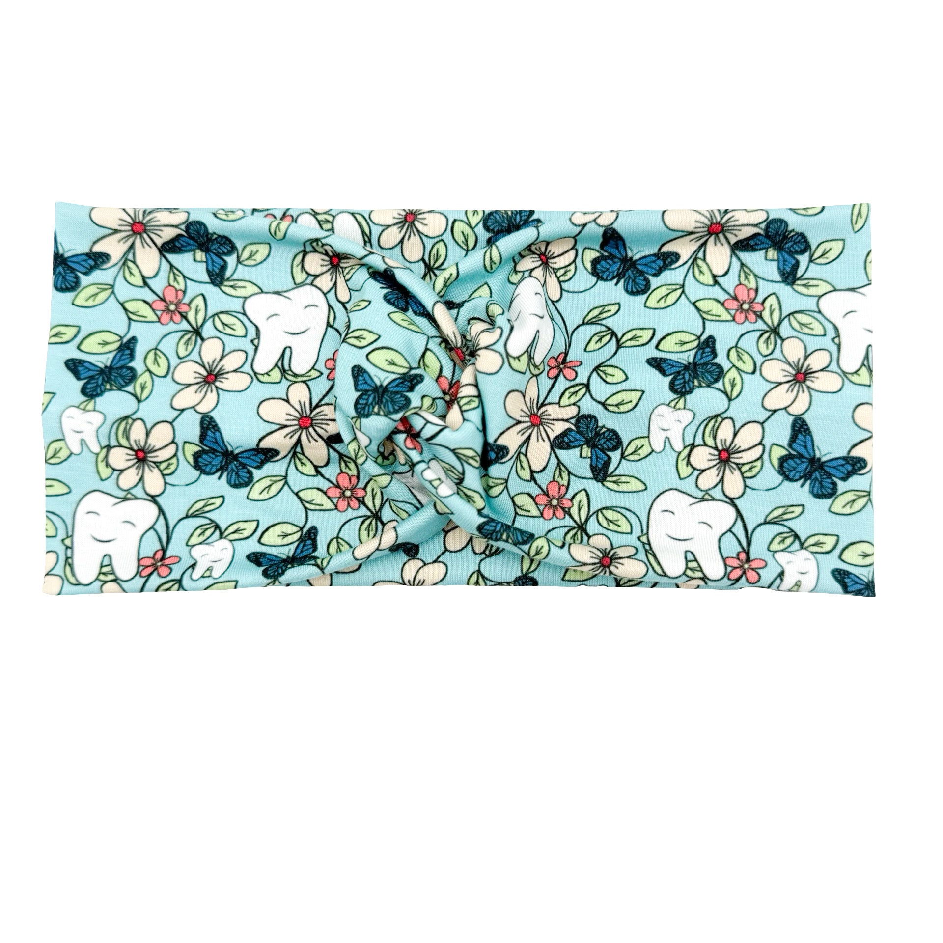 Floral Dental - Teal Headband