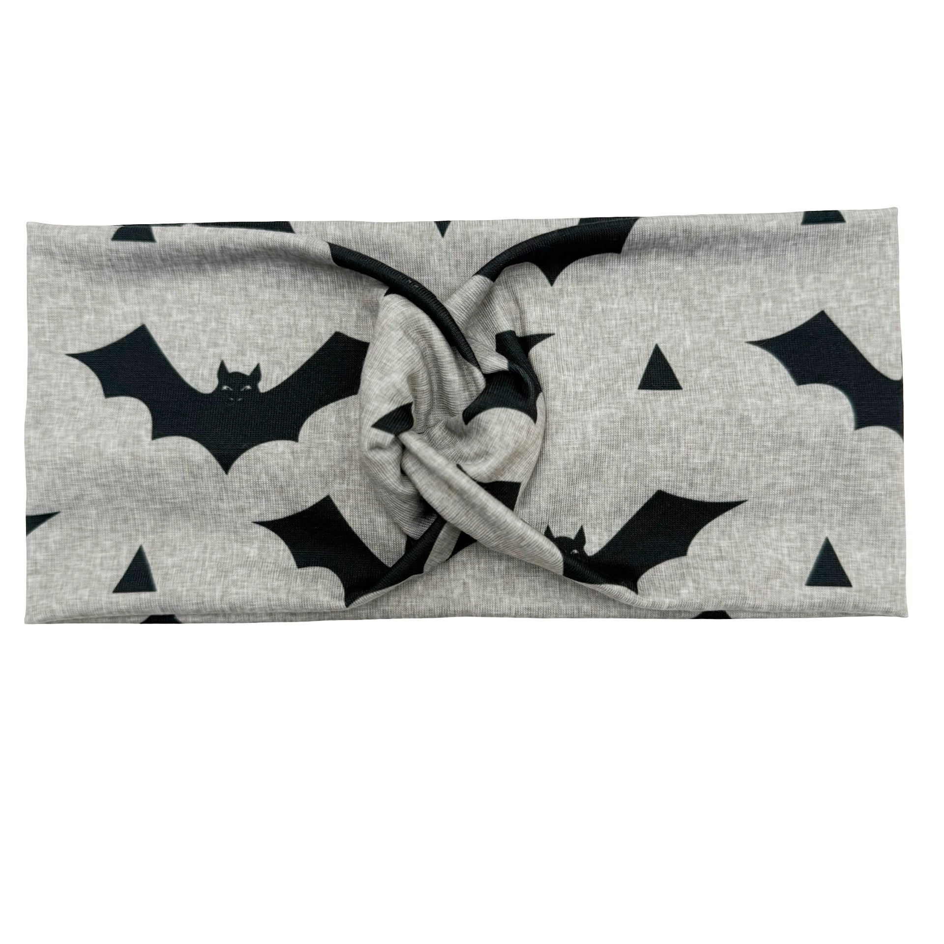 *Limited Edition* Black Bats - Gray Headband