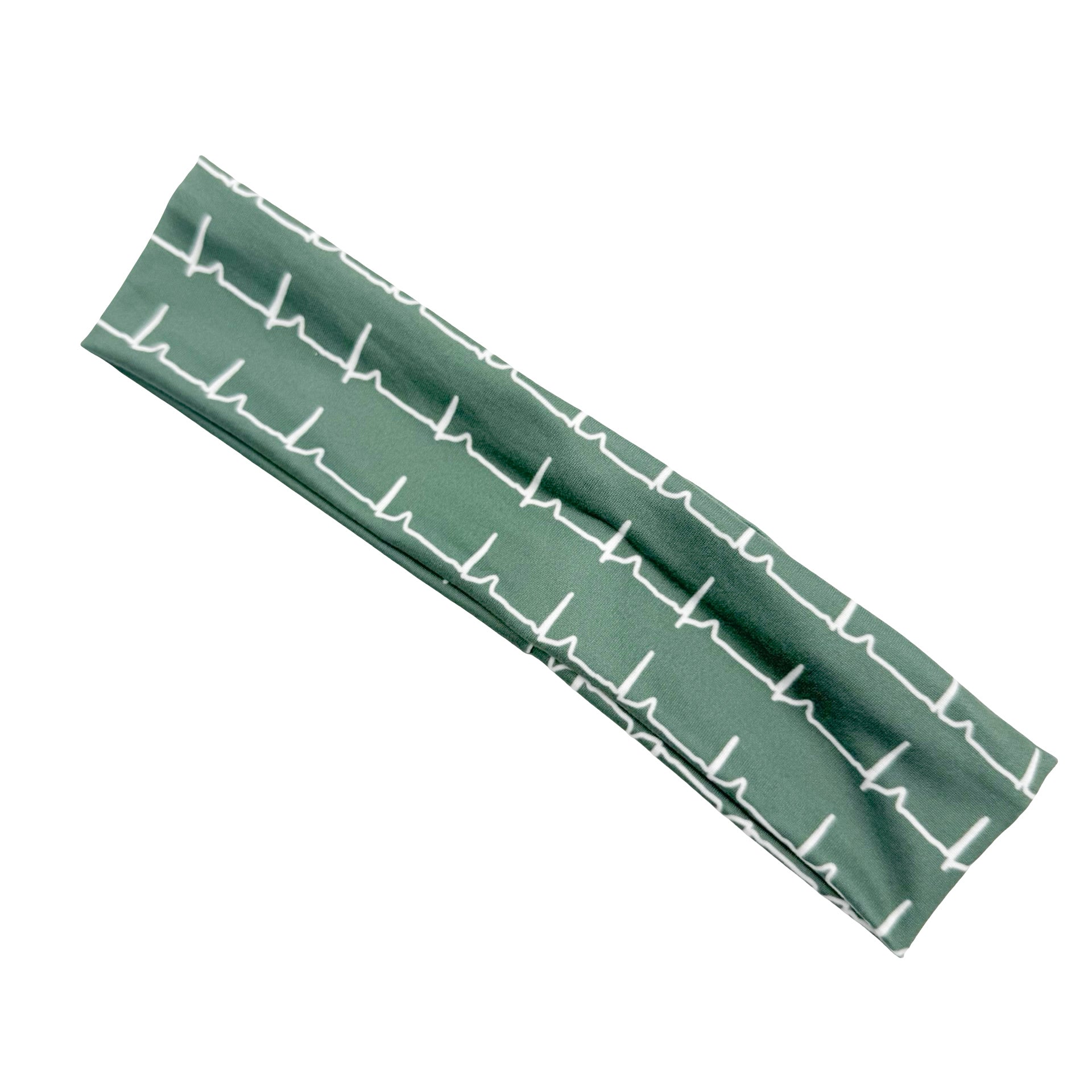 Heartbeat - Olive Athletic Headband