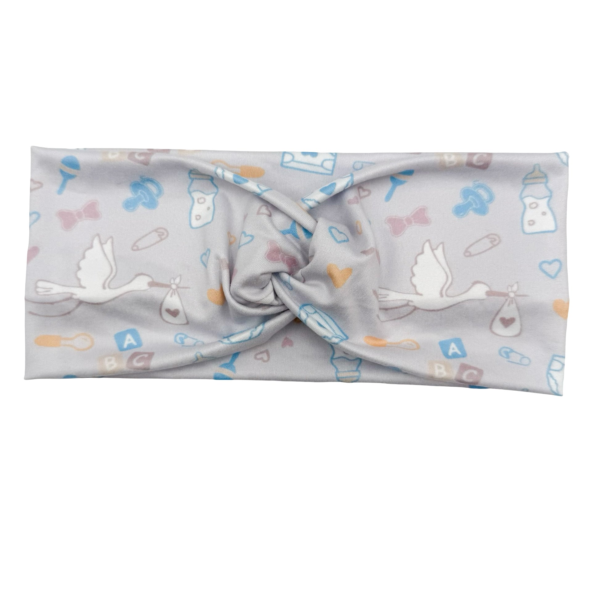 Delivery Stork - Light Gray Headband