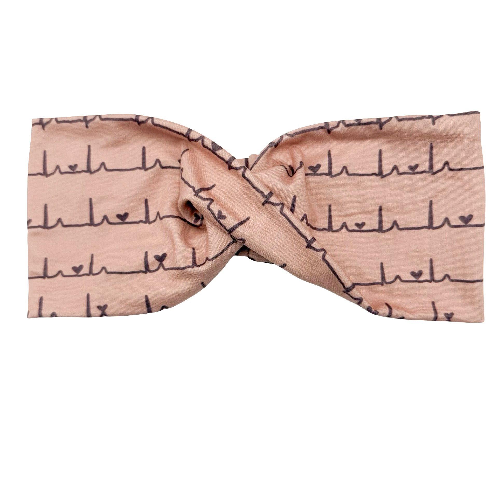 Nurse Heartbeat - Desert Sand Twisted Headband