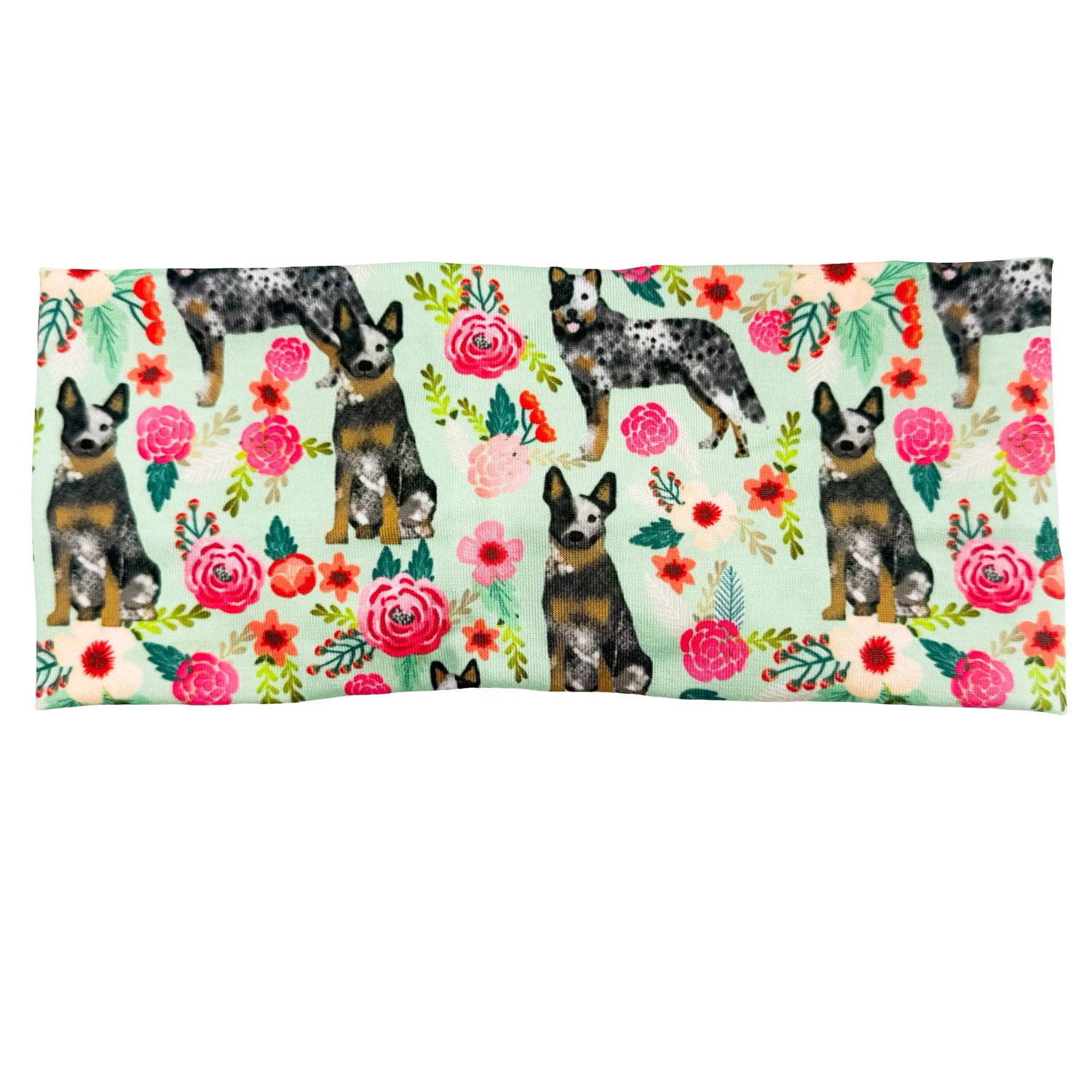 Floral Blue Heelers Headband