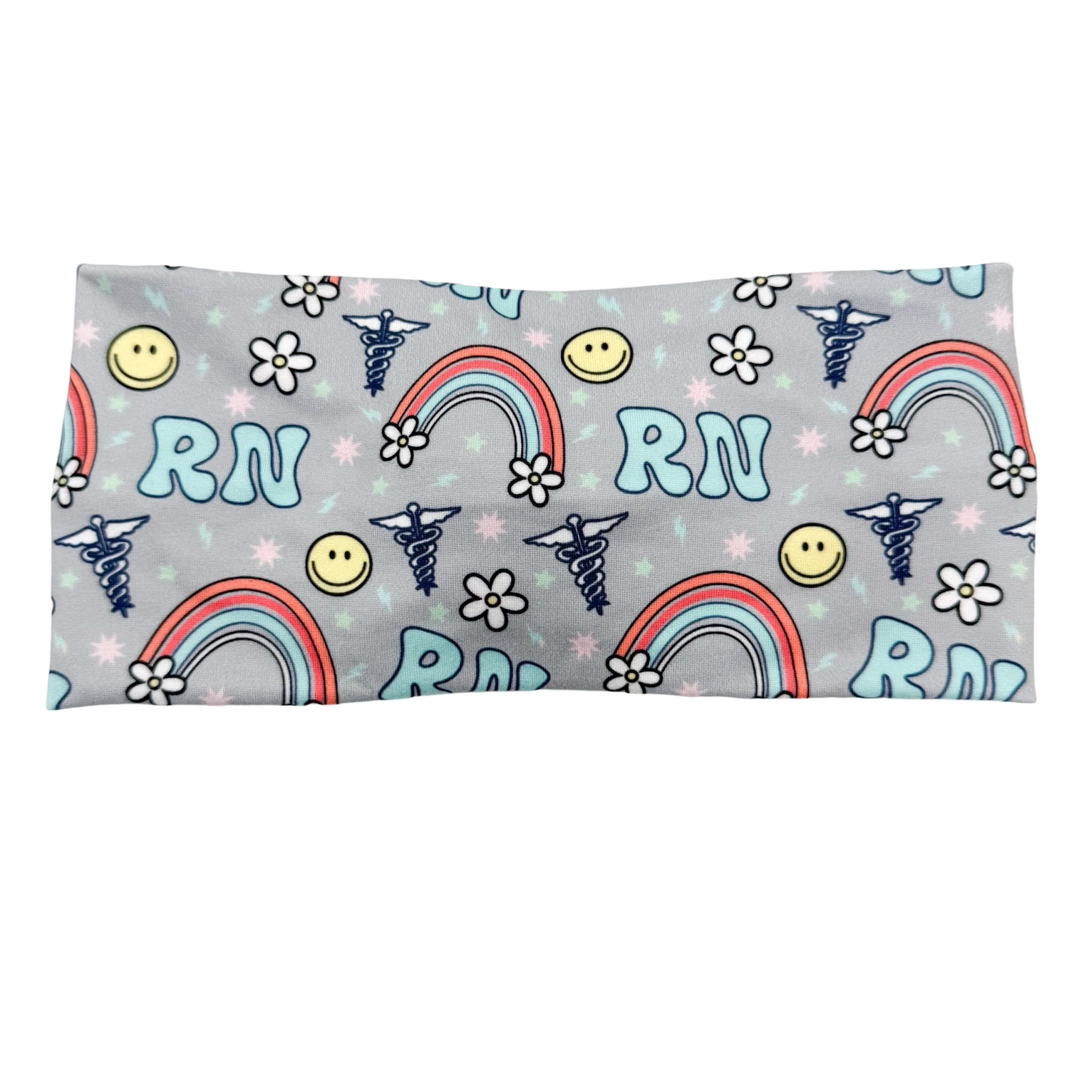 RN Happy Vibes - Gray Headband