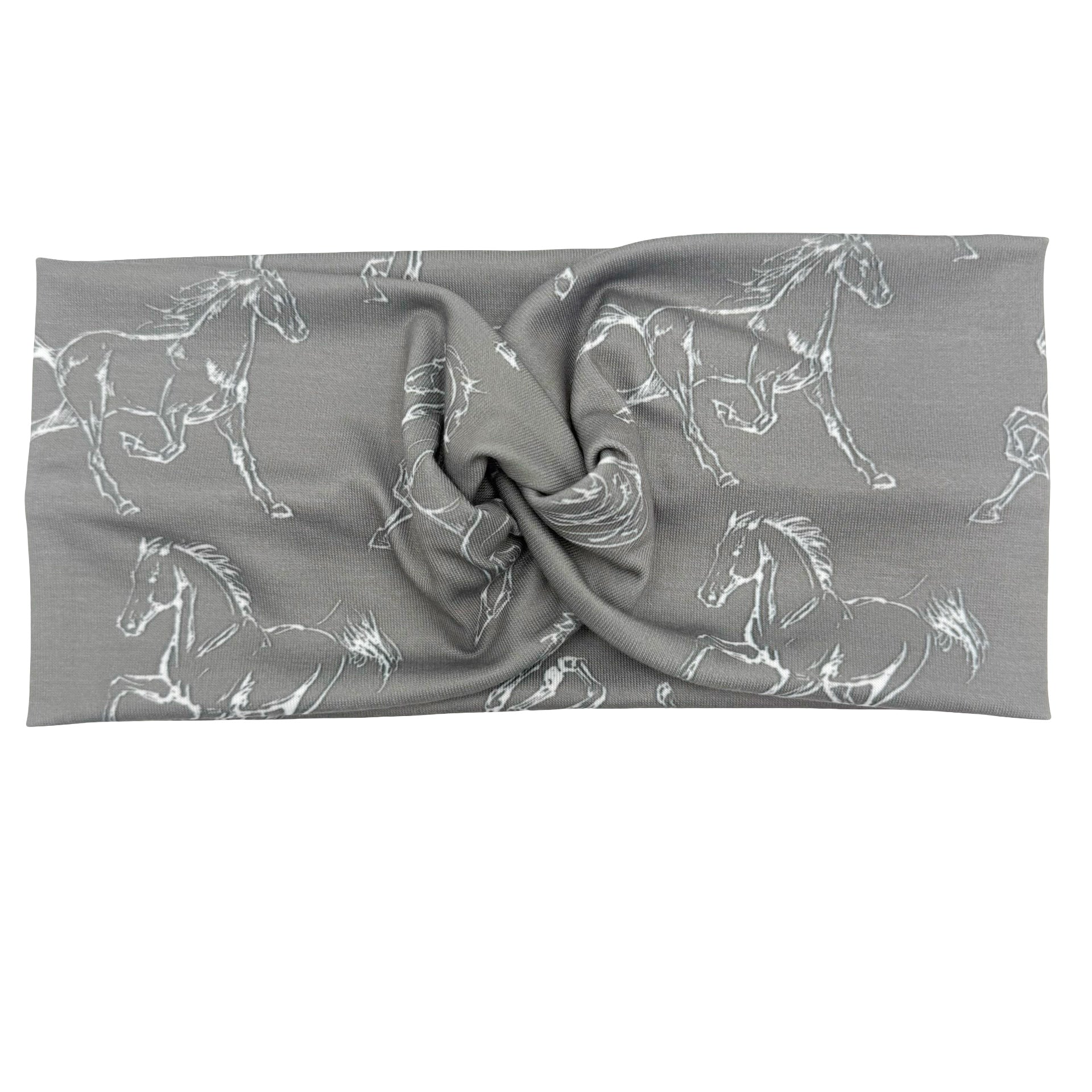 Horses - Gray Headband