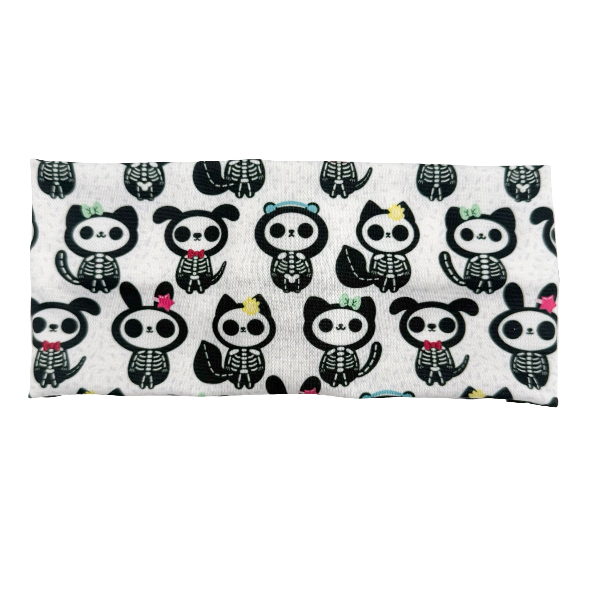 Sugar Skulls Cats & Dogs - White Headband
