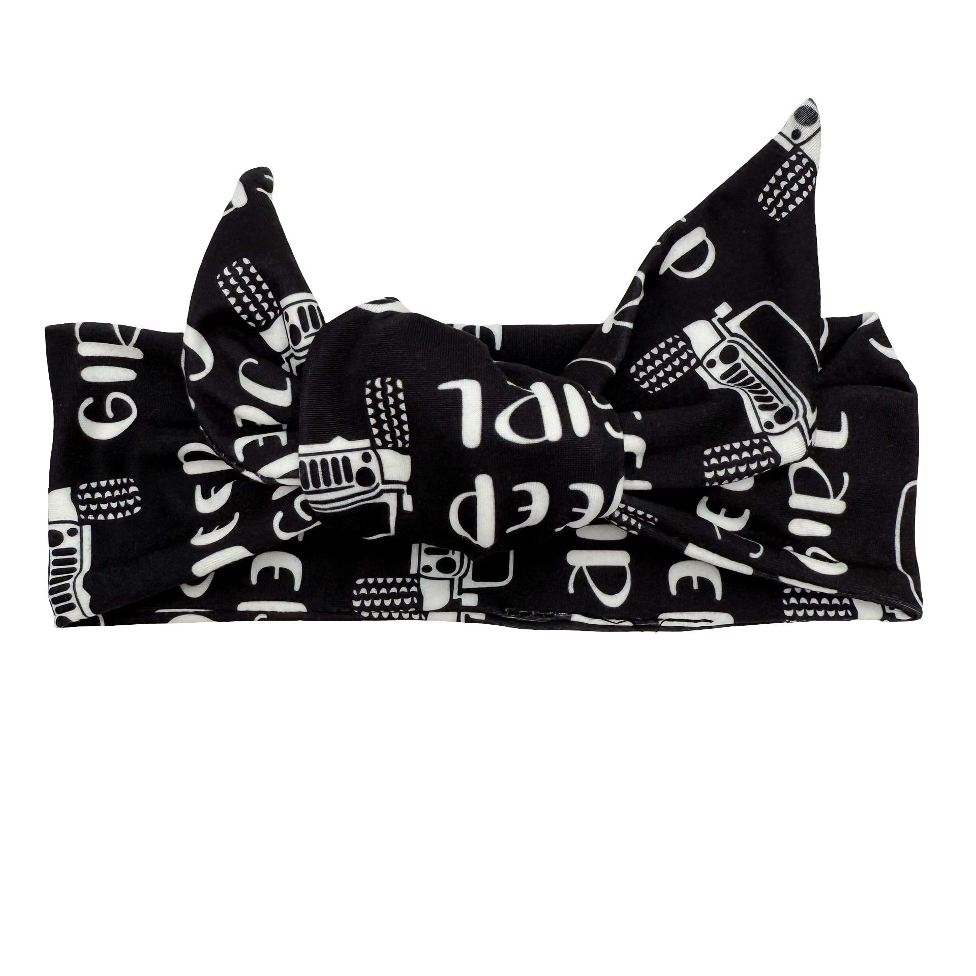 Jeep Girl - Black Adjustable Tie Headband