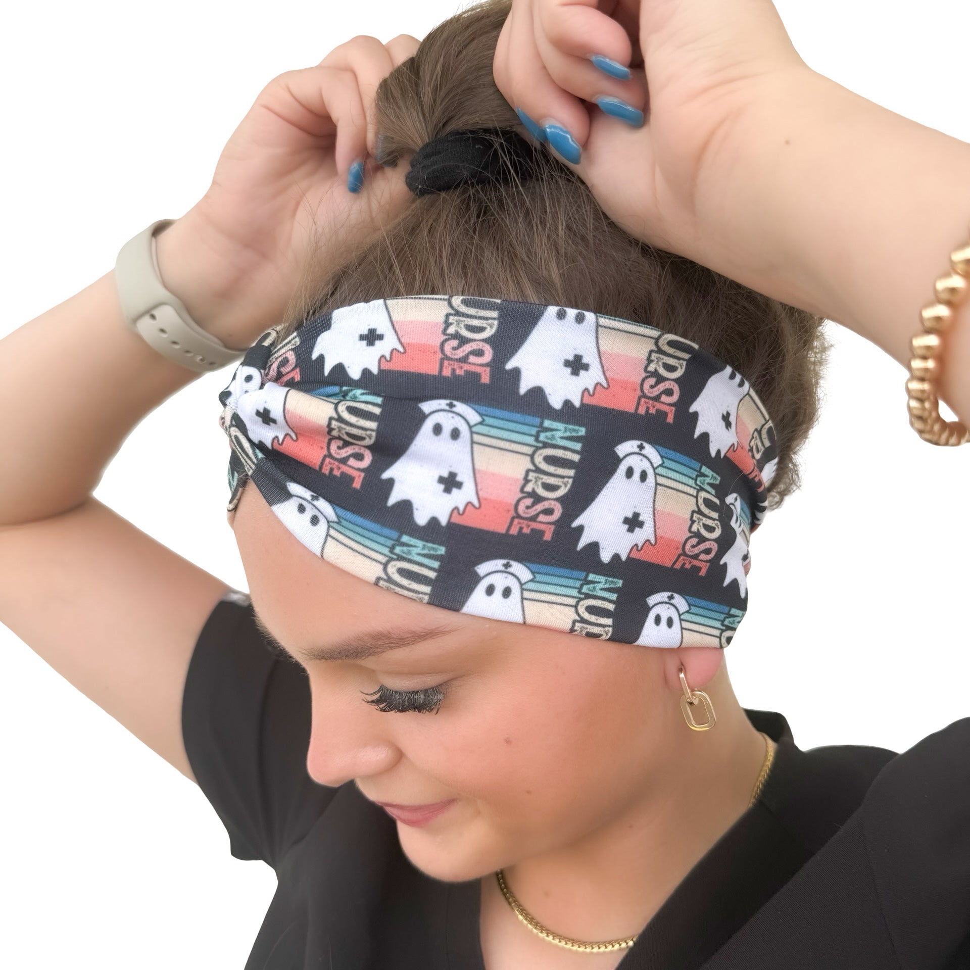 Colorful Nurse Ghost Headband