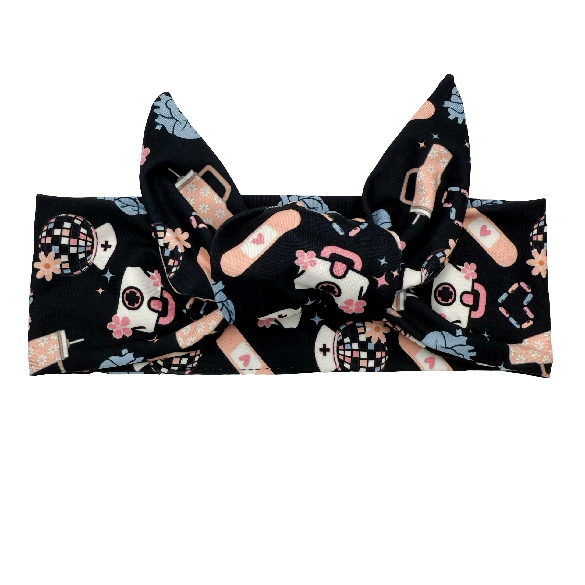 Disco Nurse - Adjustable Tie Headband