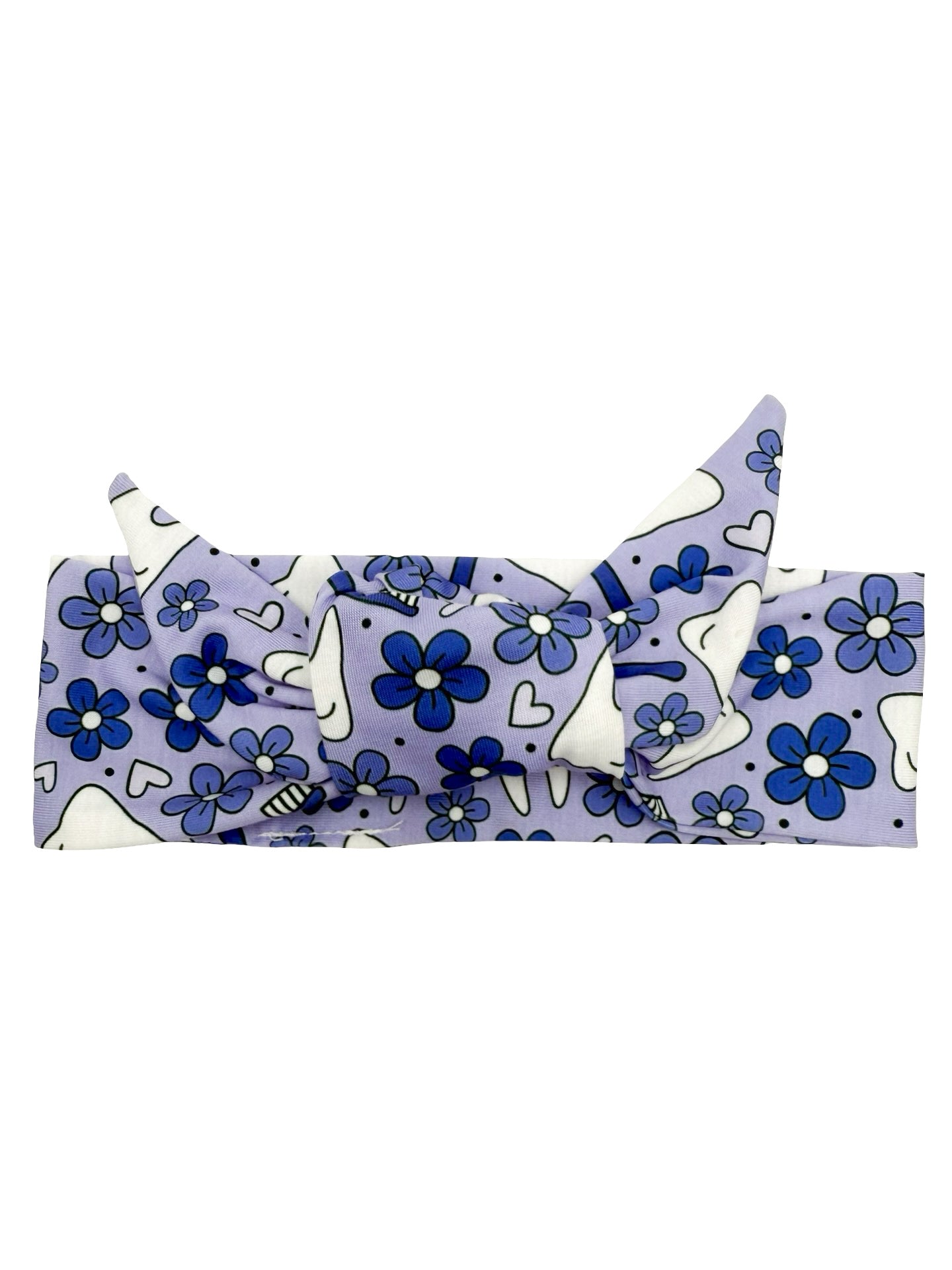 Floral Dental - Purple Adjustable Tie