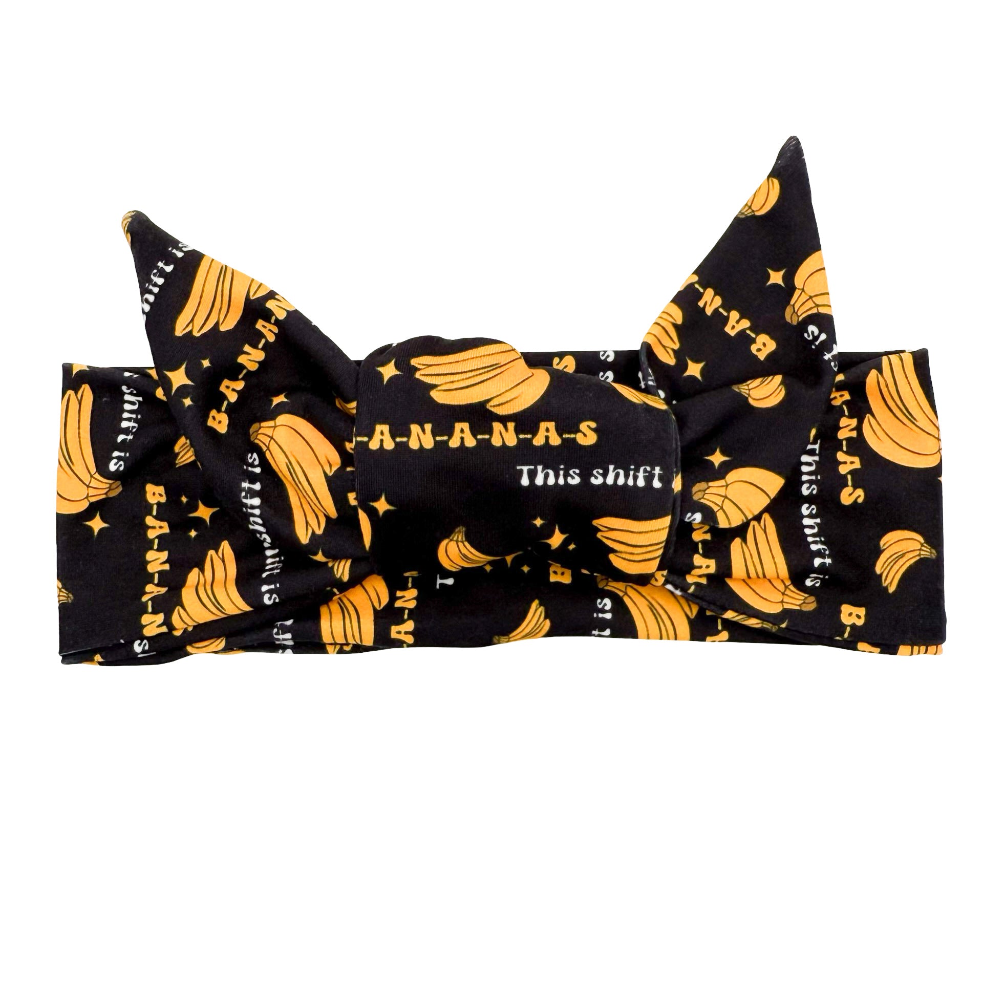 This Shift is B-A-N-A-N-A-S Adjustable Tie Headband