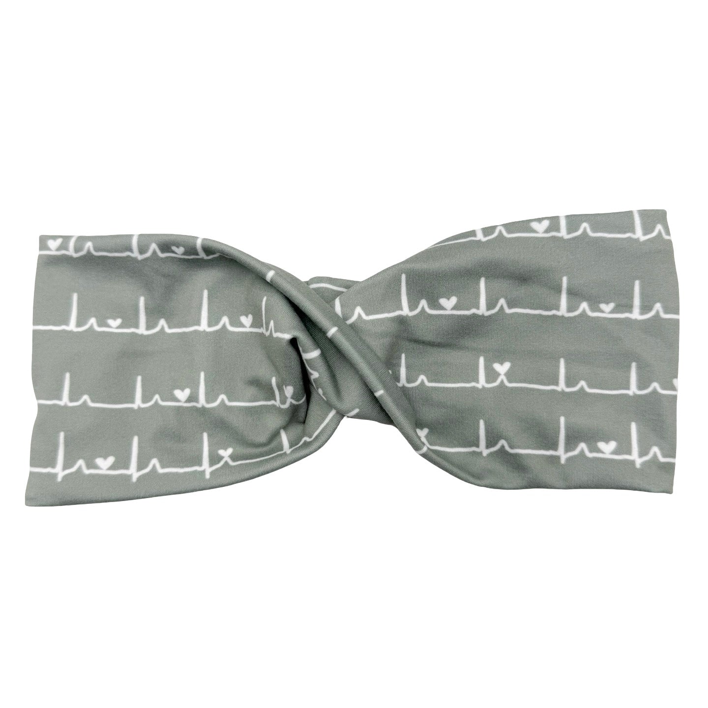 Heartbeat - Olive Twisted Headband