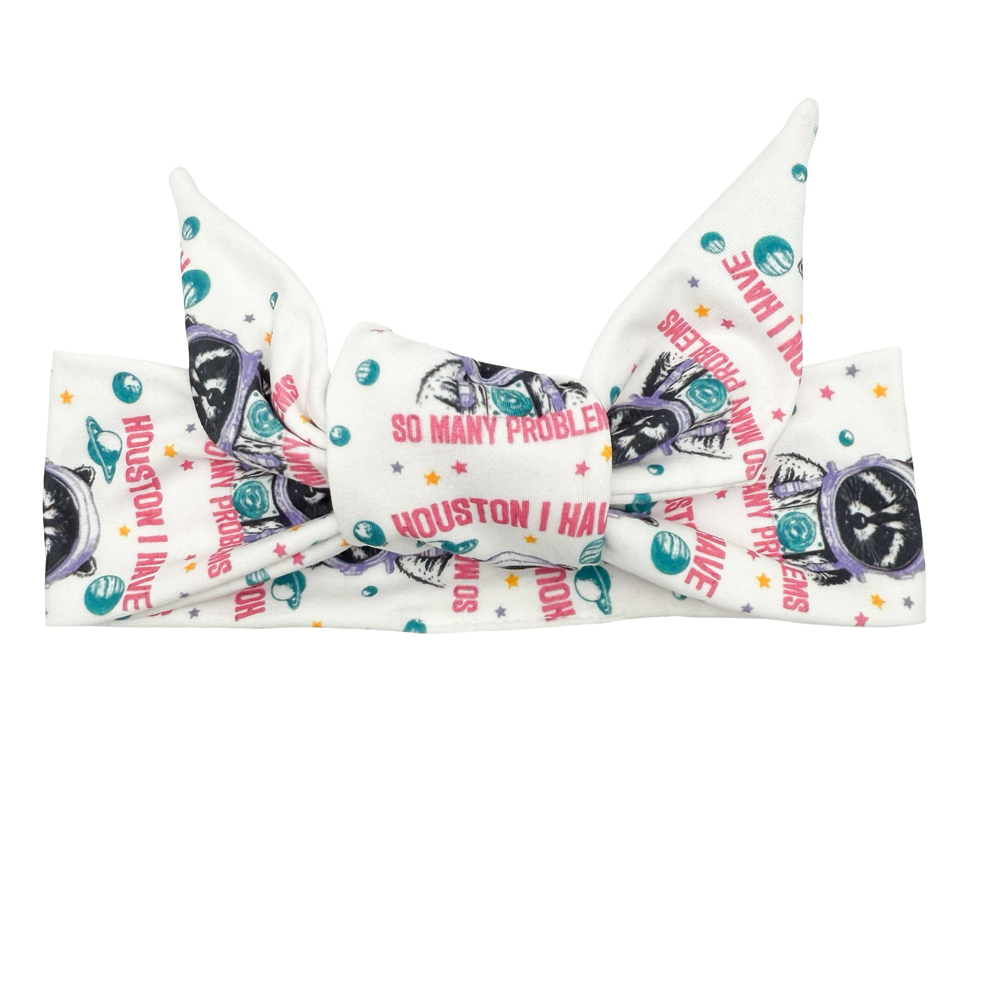 Houston I Have So Many Problems Adjustable Tie Headband