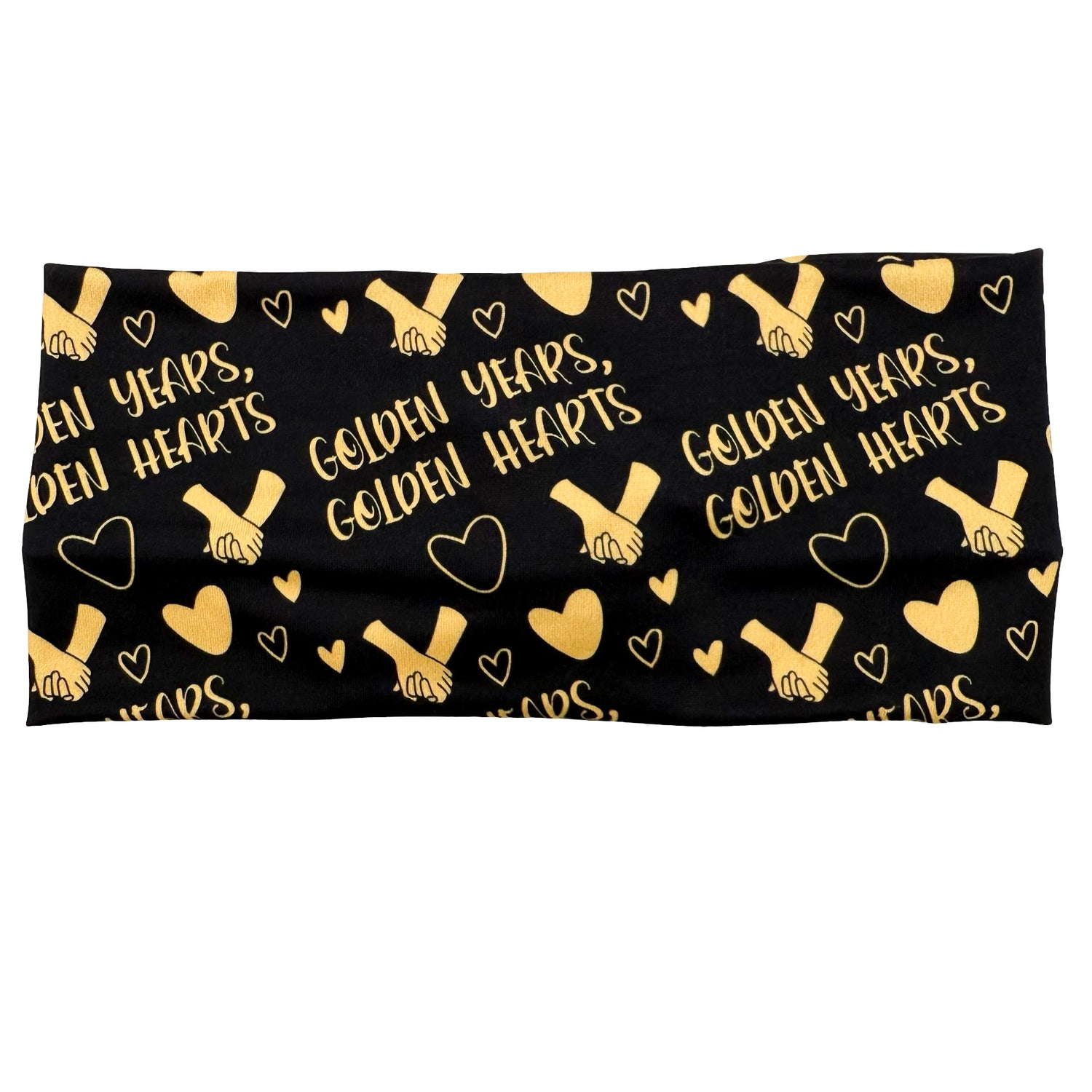 Golden Years, Golden Hearts - Black Headband