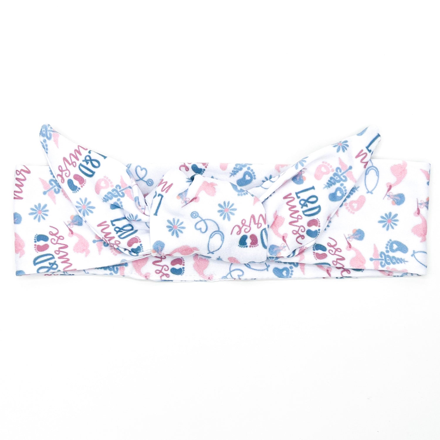 L&D Nurse Adjustable Tie Headband