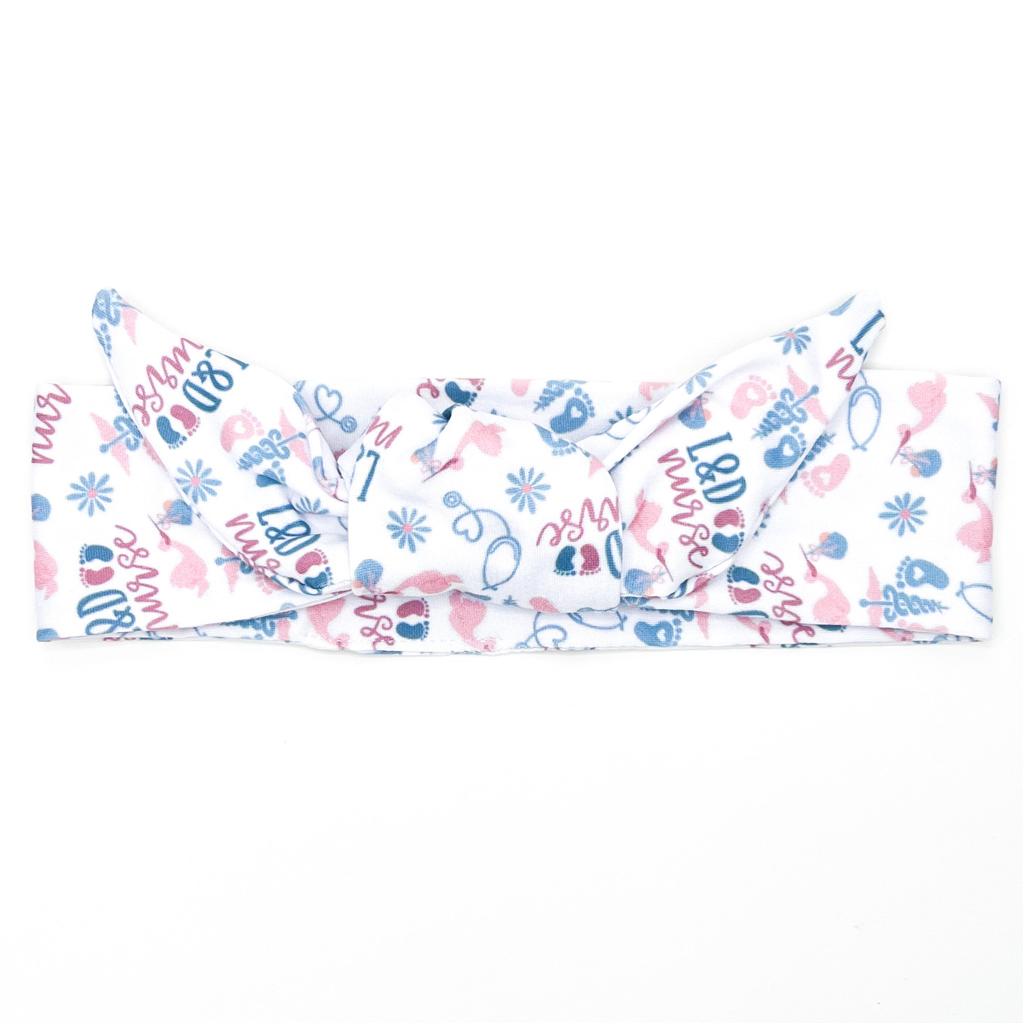 L&D Nurse Adjustable Tie Headband