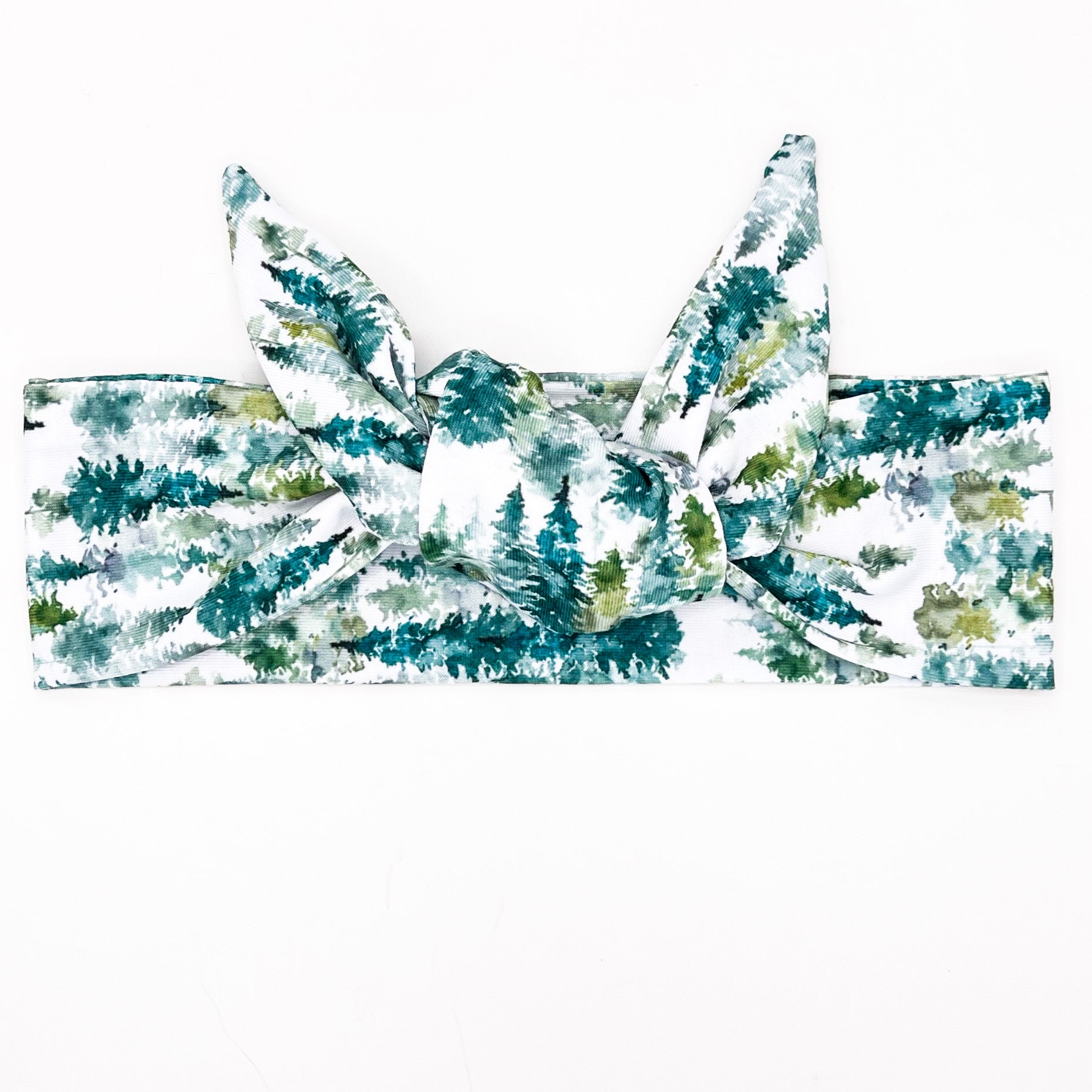 Forest Greens Adjustable Tie Headband