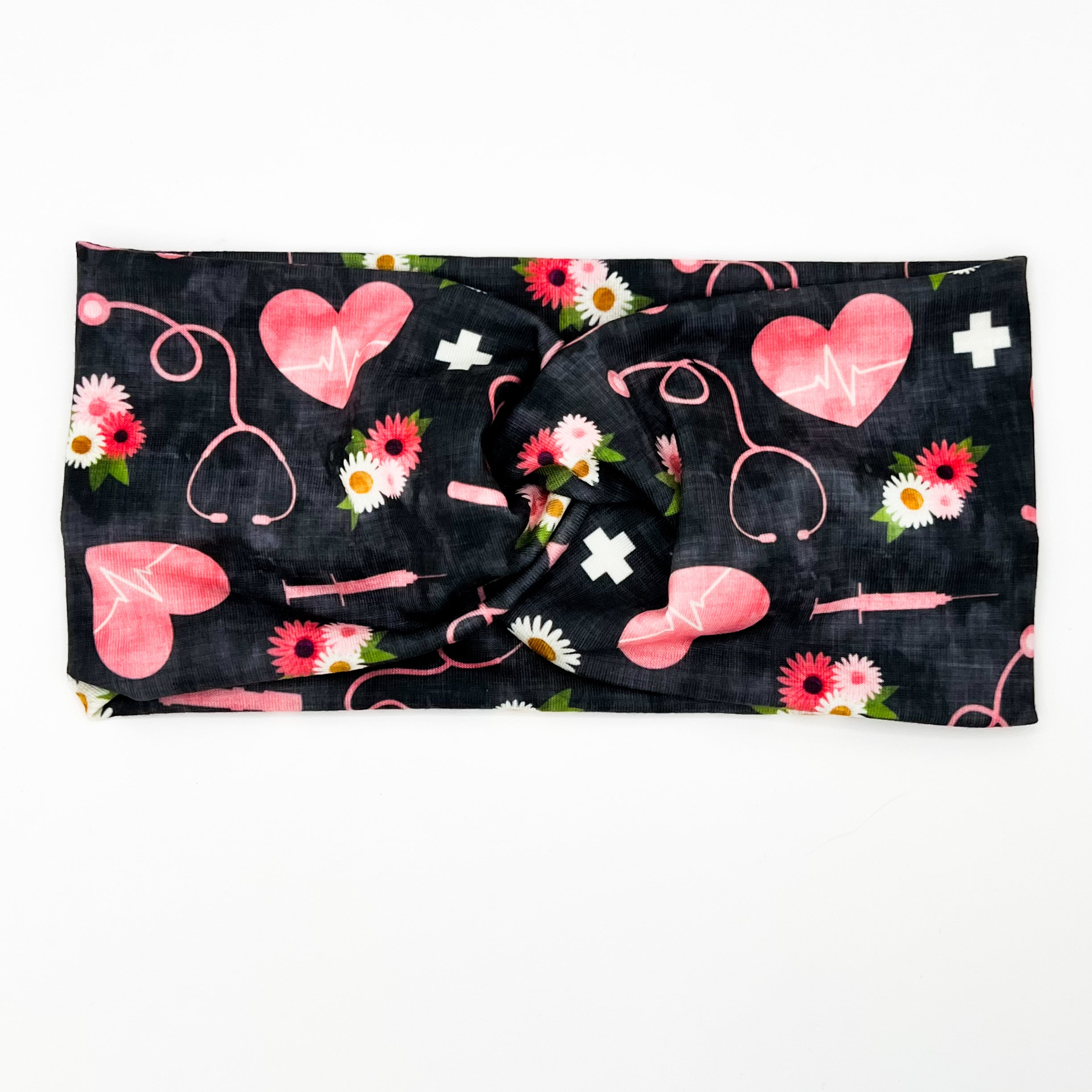 Hearts & Healthcare - Dark Gray Headband