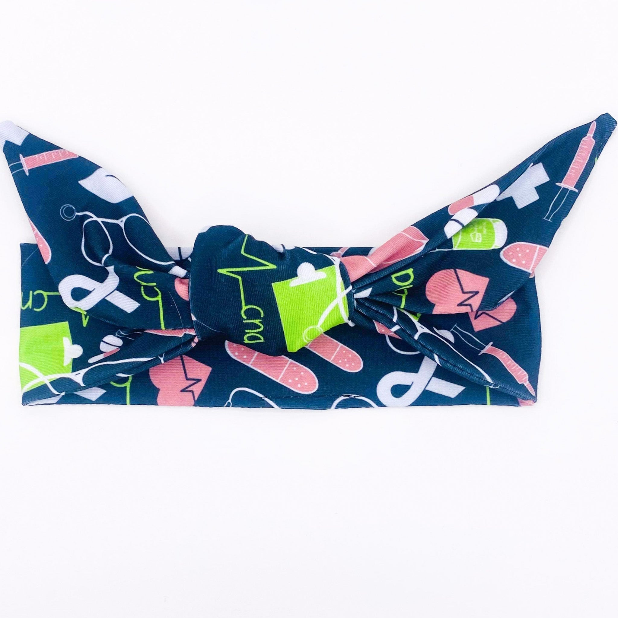 CNA Adjustable Tie Headband