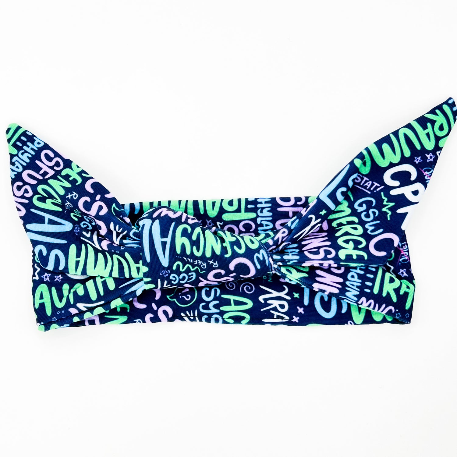 ER Scribbles Adjustable Tie Headband