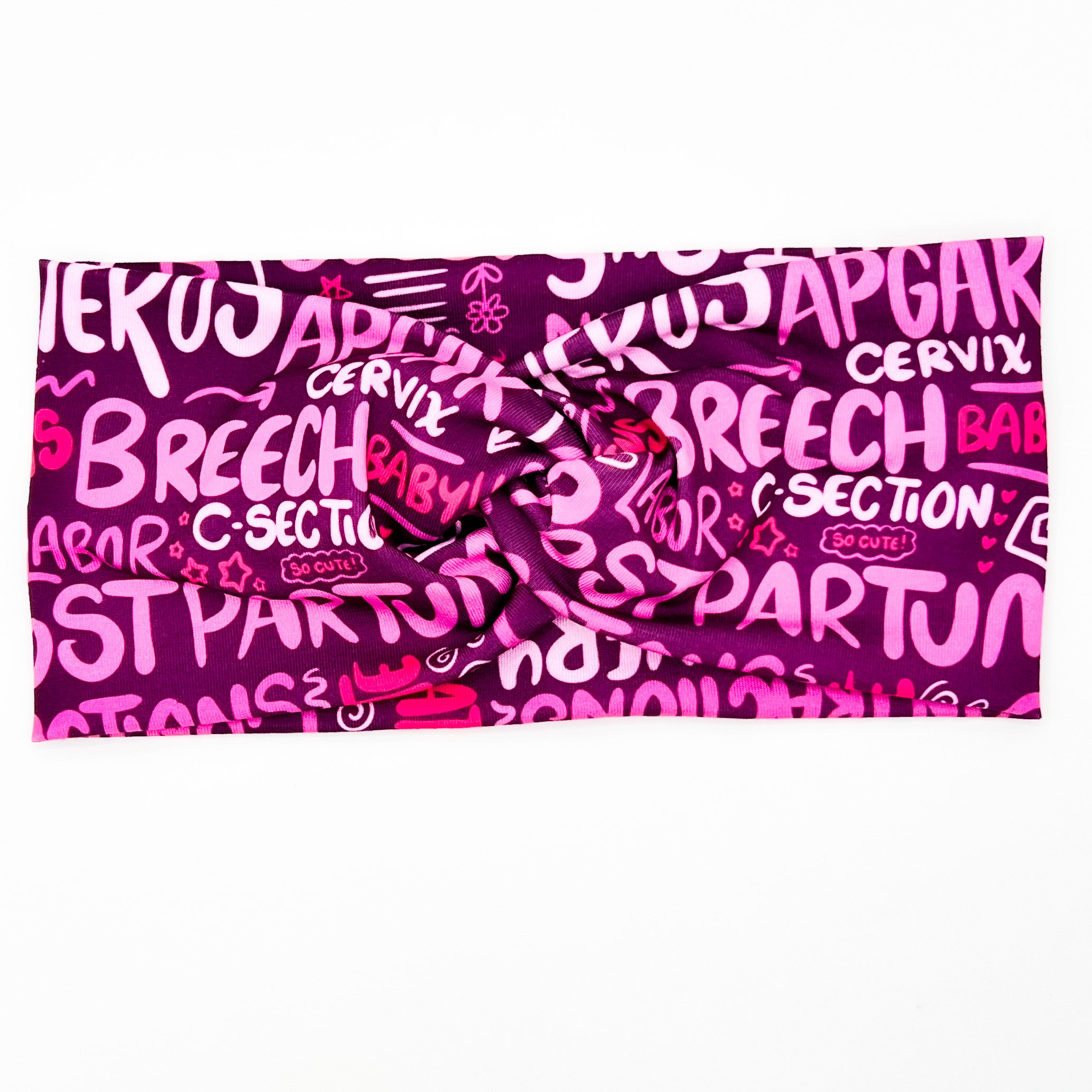 OB Nurse Scribbles Headband
