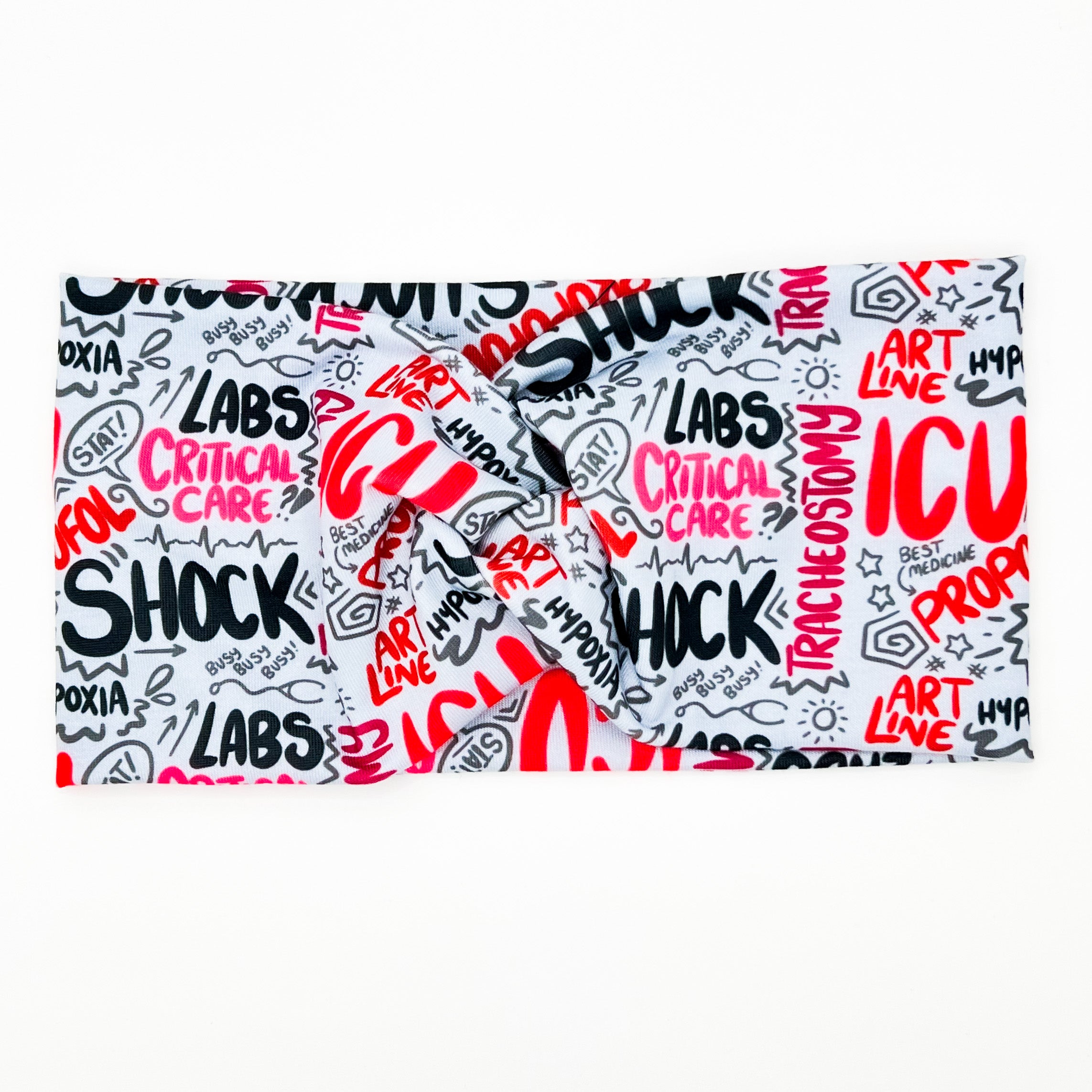 ICU Nurse Scribbles Headband