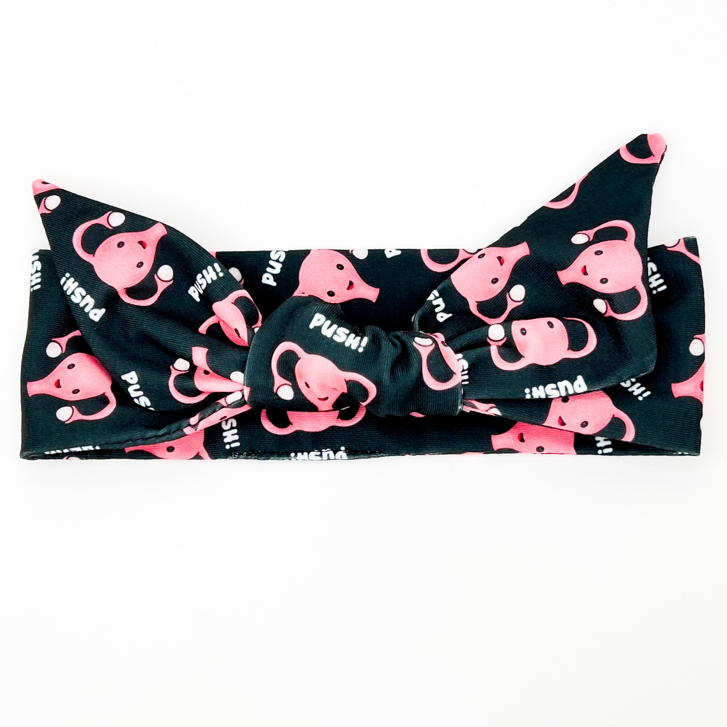 PUSH! Uterus Adjustable Tie Headband
