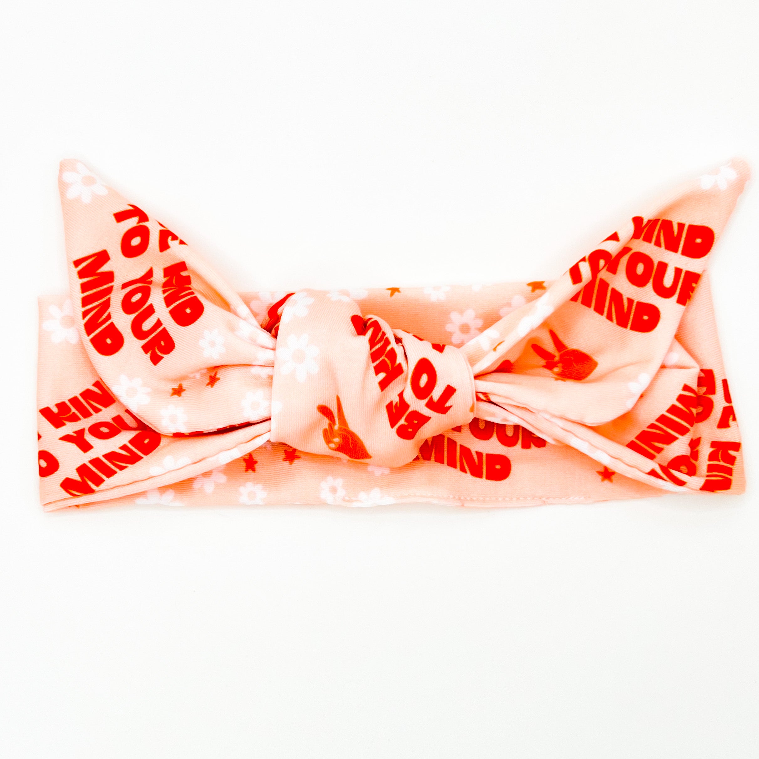 Be Kind to your Mind Adjustable Tie Headband