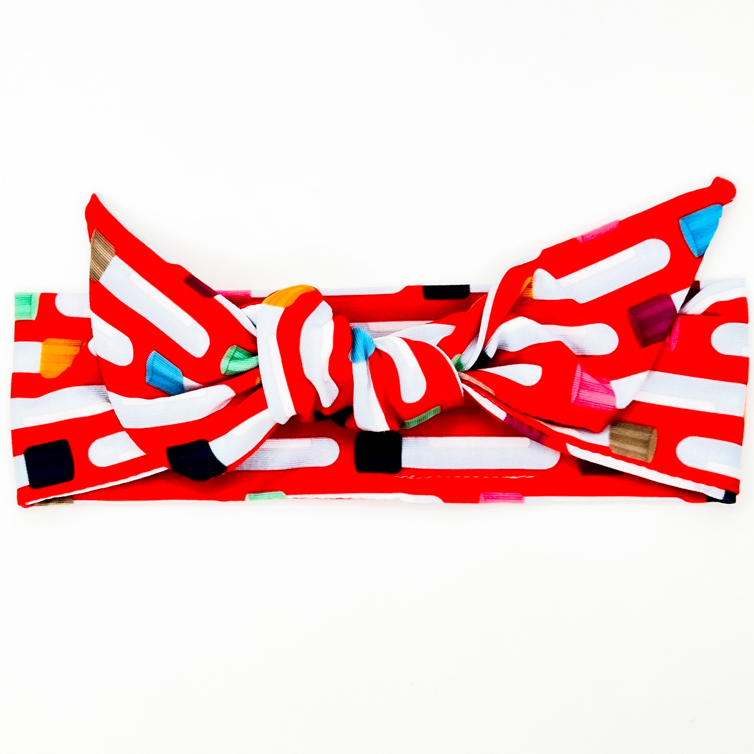 Test Tubes - Red Adjustable Tie Headband