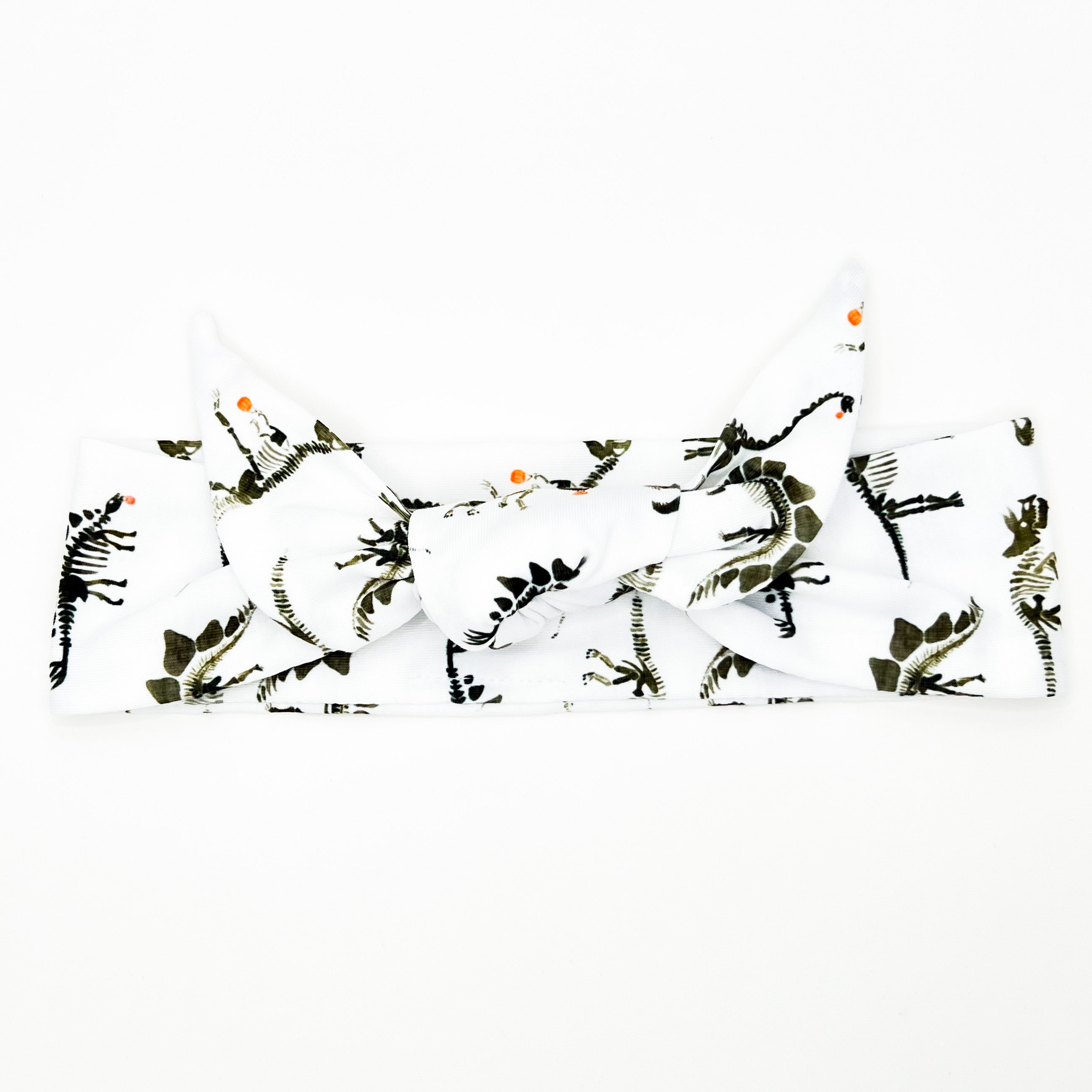 Dino Trick or Treat Adjustable Tie Headband
