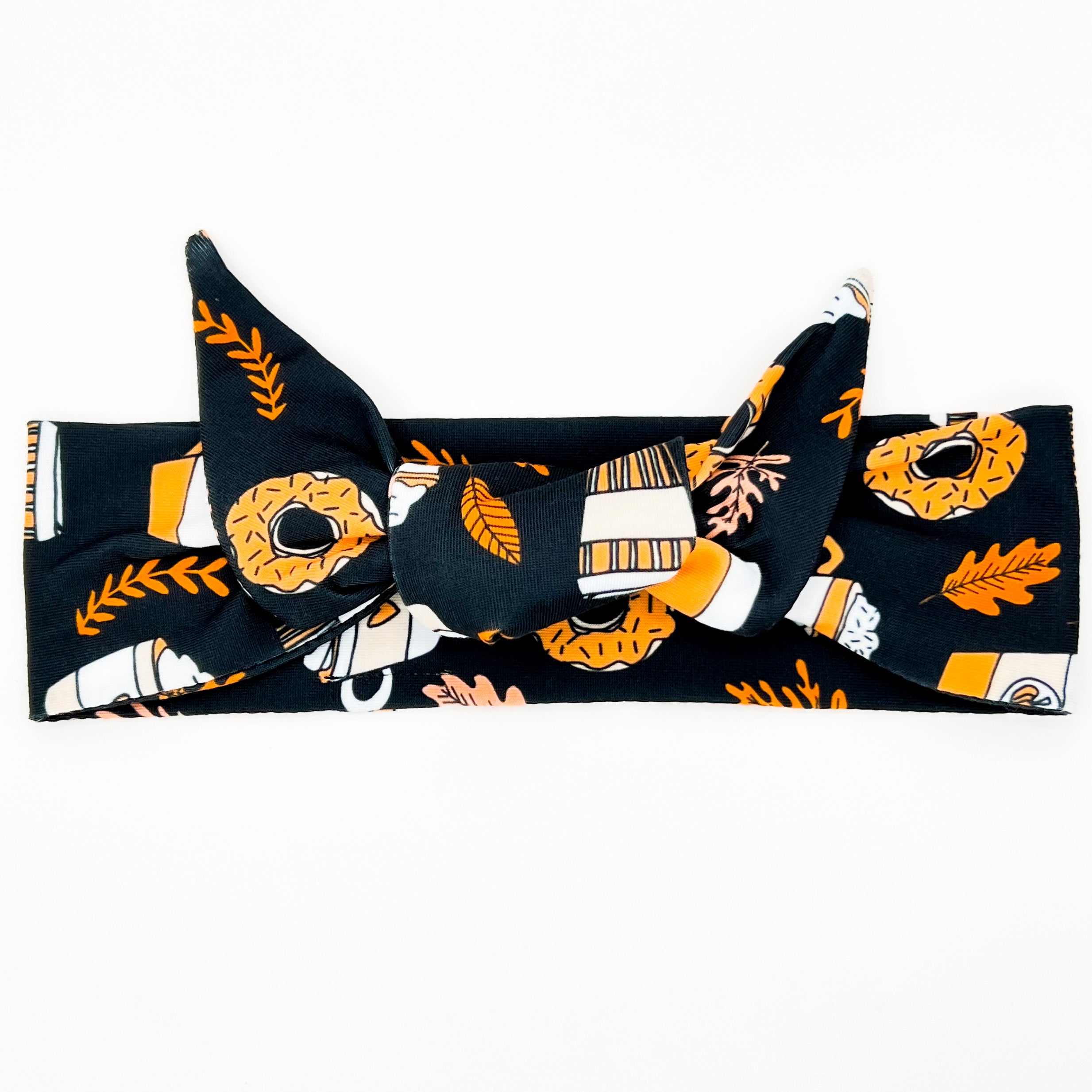 Pumpkin Spice Treats Adjustable Tie Headband