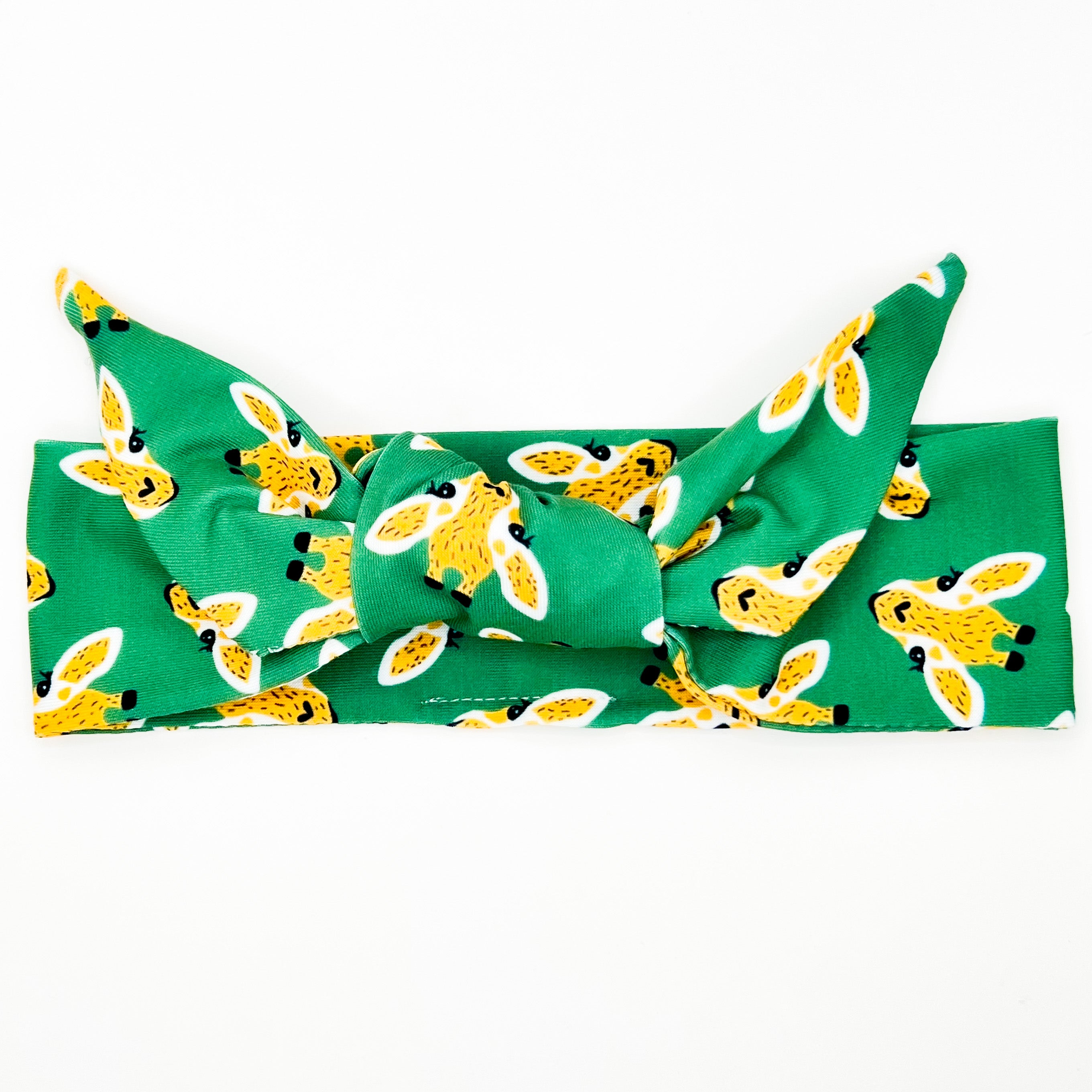 Boho Giraffes Adjustable Tie Headband