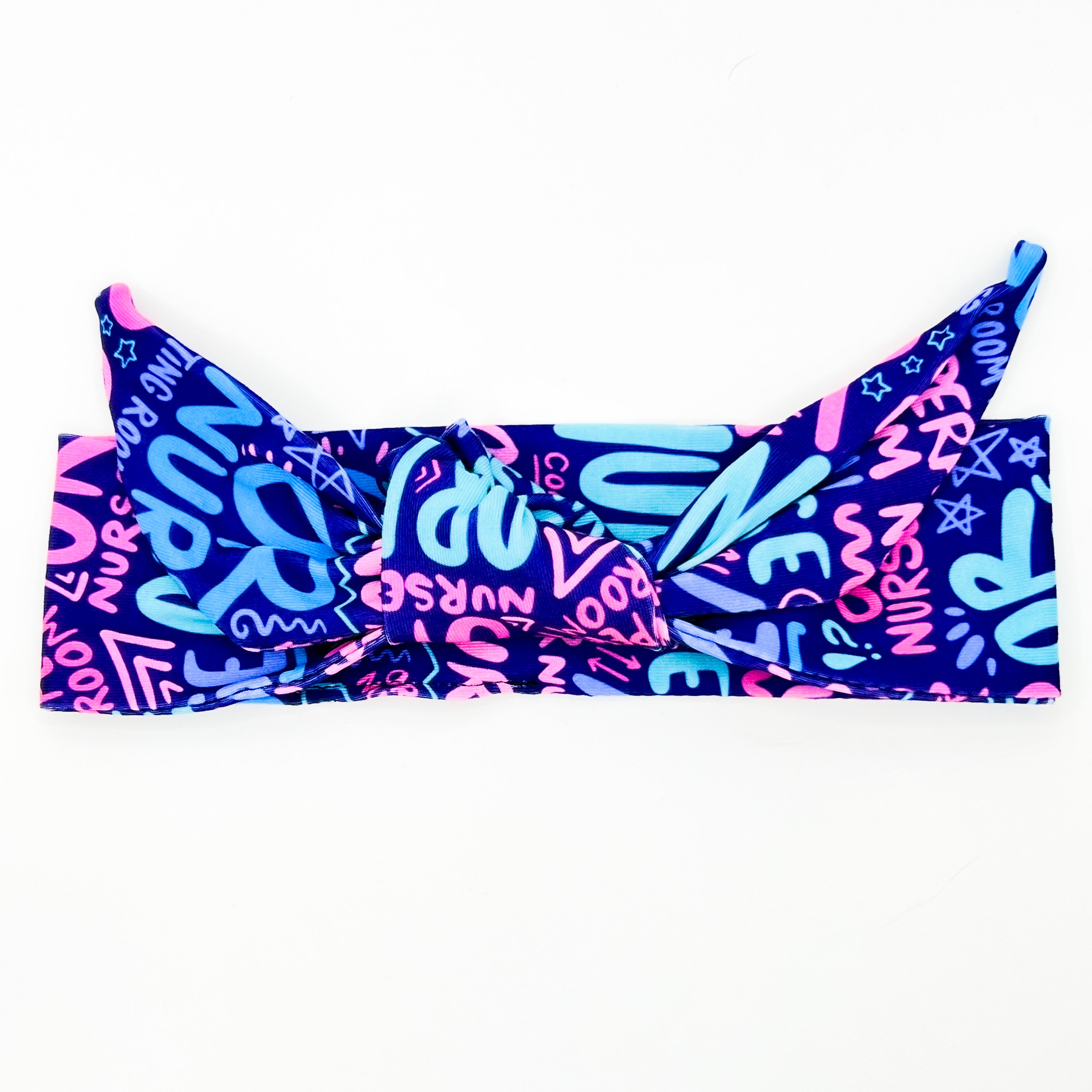 OR Nurse Scribbles Adjustable Tie Headband