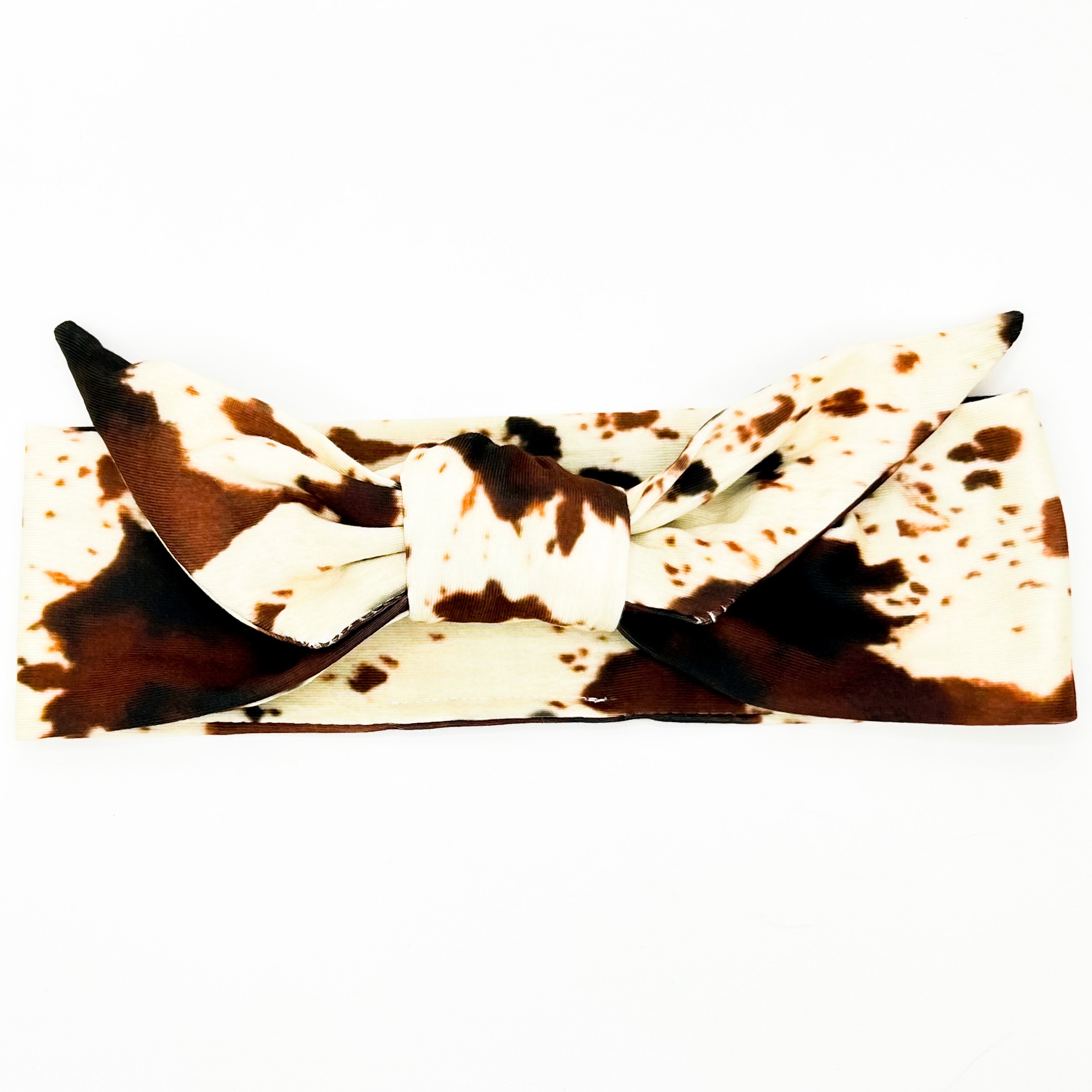Cowhide Adjustable Tie Headband