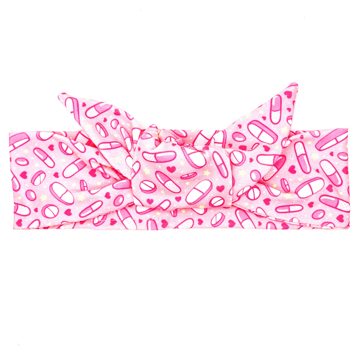 Pretty Pills Adjustable Tie Headband