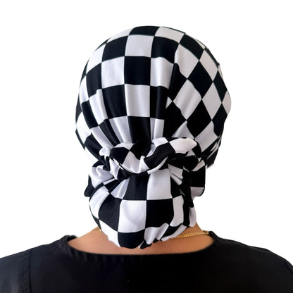 2 Ponytail Soft Scrub Caps VIP Bundle + Matching Scrunchie