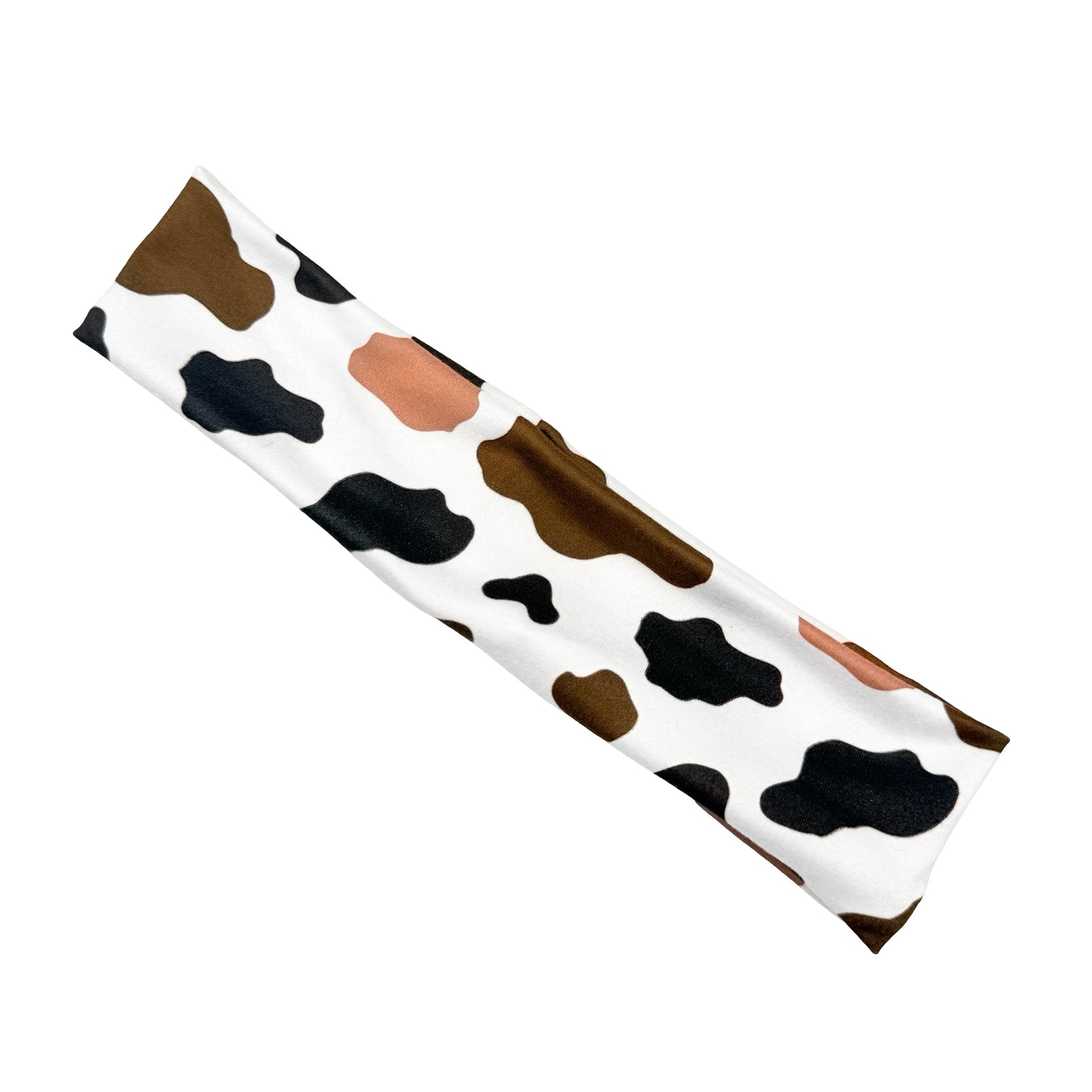 Rustic Cowhide Print Athletic Headband