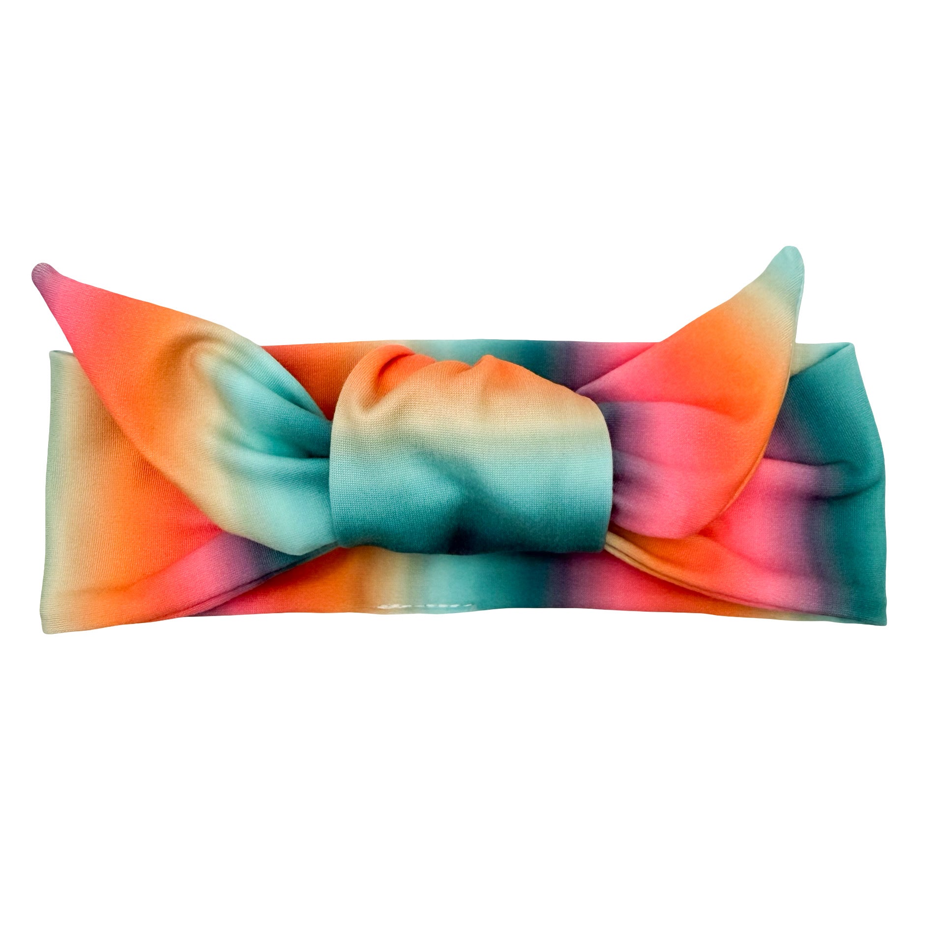 Sherbet Swirl Adjustable Tie Headband