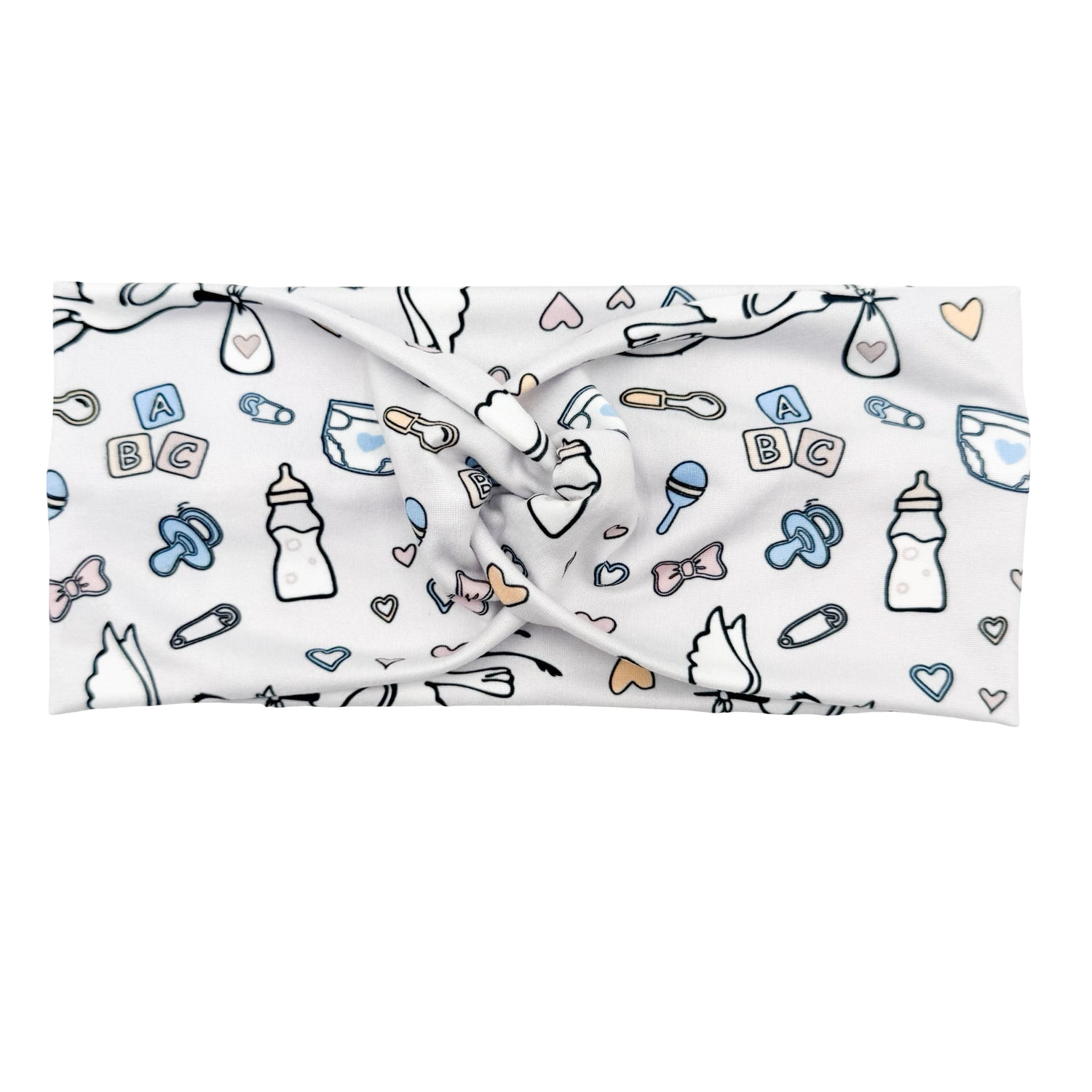 Delivery Stork - Light Gray Headband