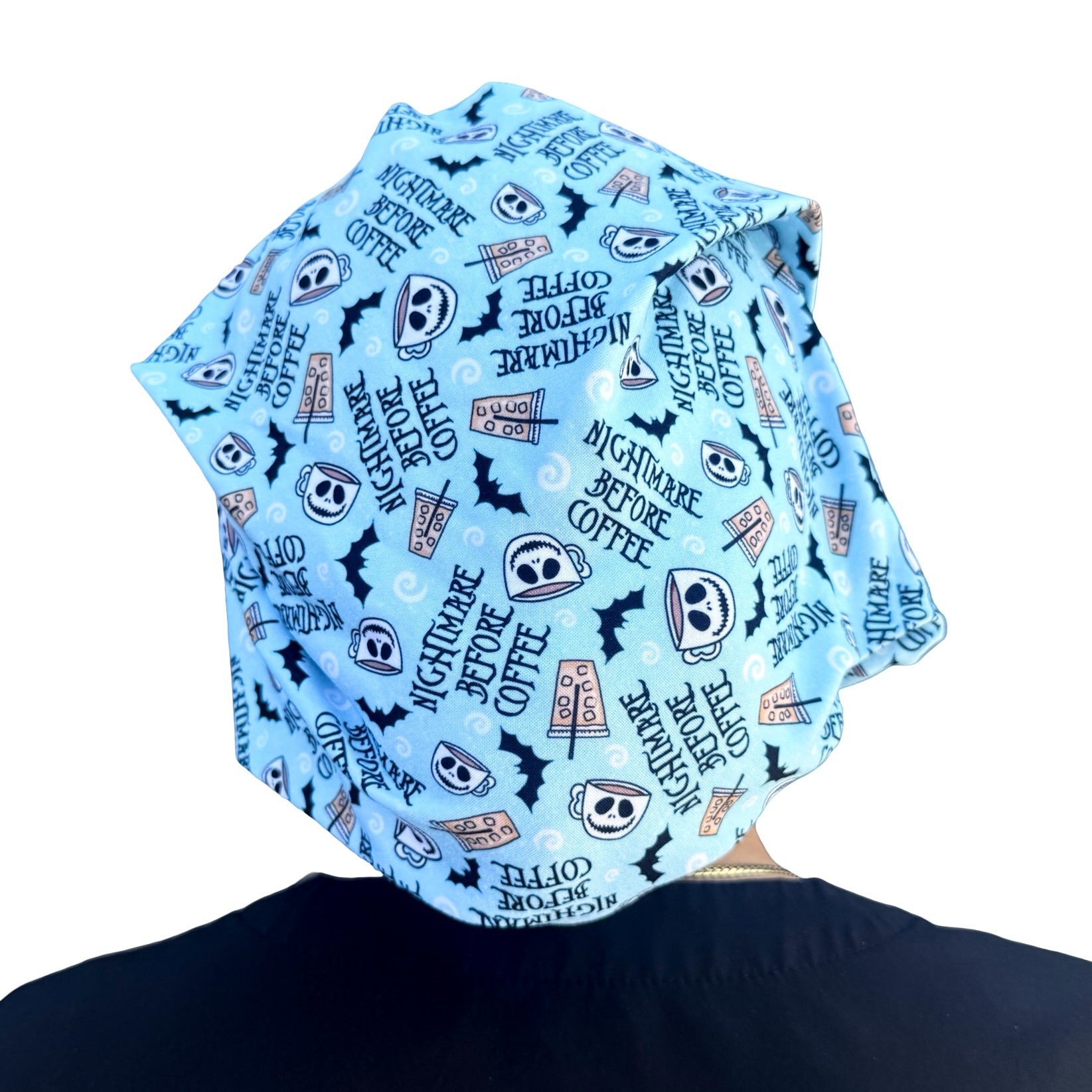 Nightmare Before Coffee Soft Scrub Cap