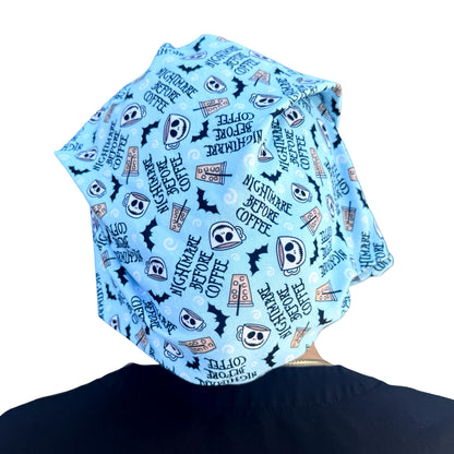 Nightmare Before Coffee Soft Scrub Cap