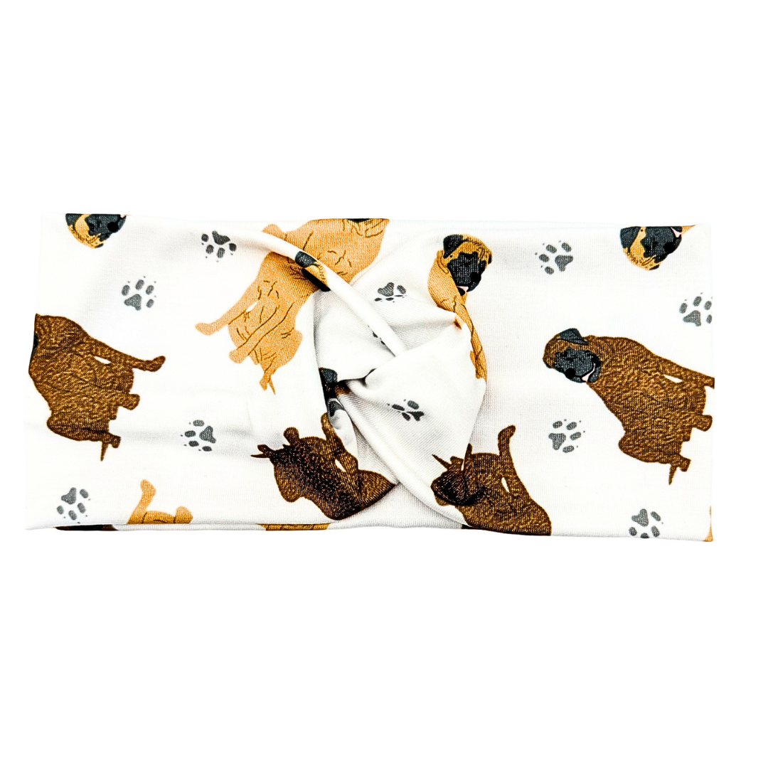 English Mastiff - White Headband