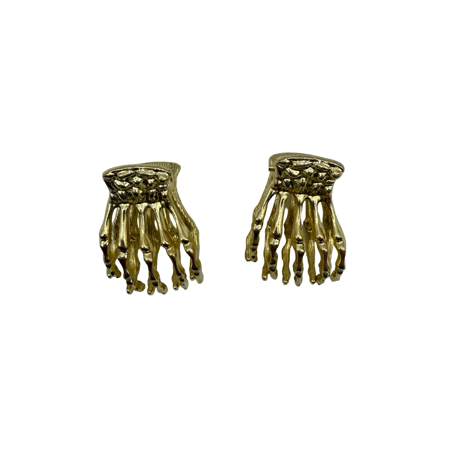 Mini Skeleton Hair Claw - Gold Set of Two