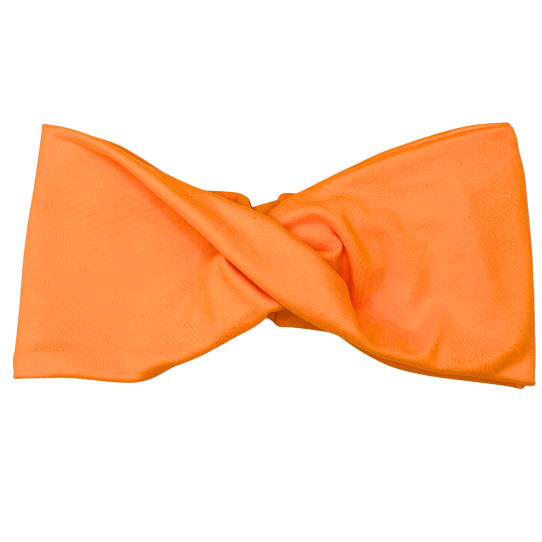 Neon Orange Twisted Headband