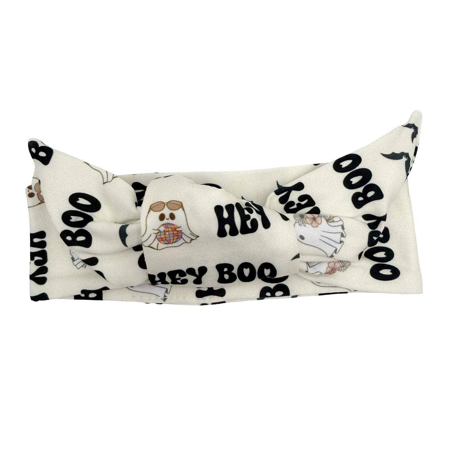 Hey Boo Adjustable Tie Headband